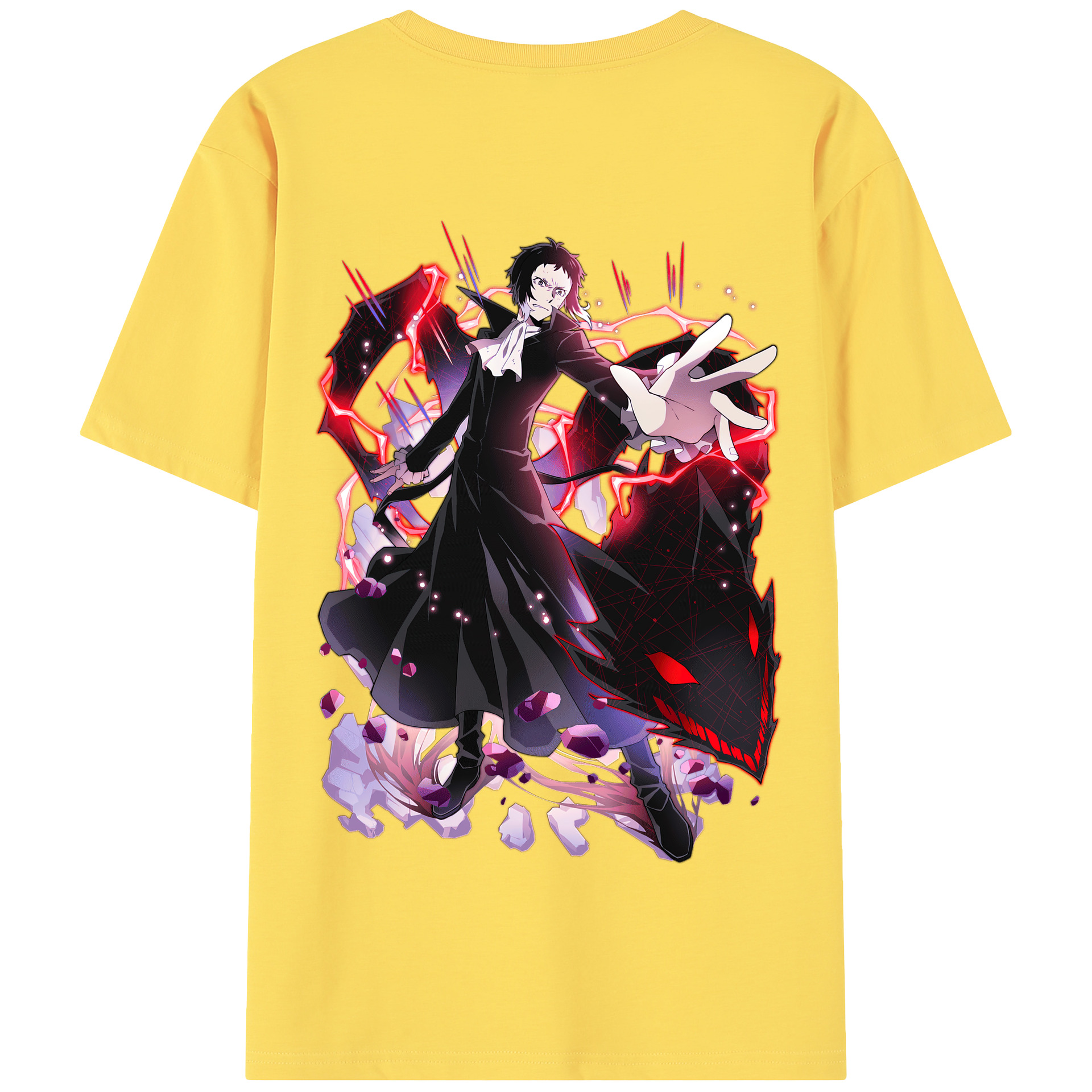 （画像用） 文豪ストレイドッグス Bungo Stray Dogs 綿100％半袖Tシャツ（背面プリント）