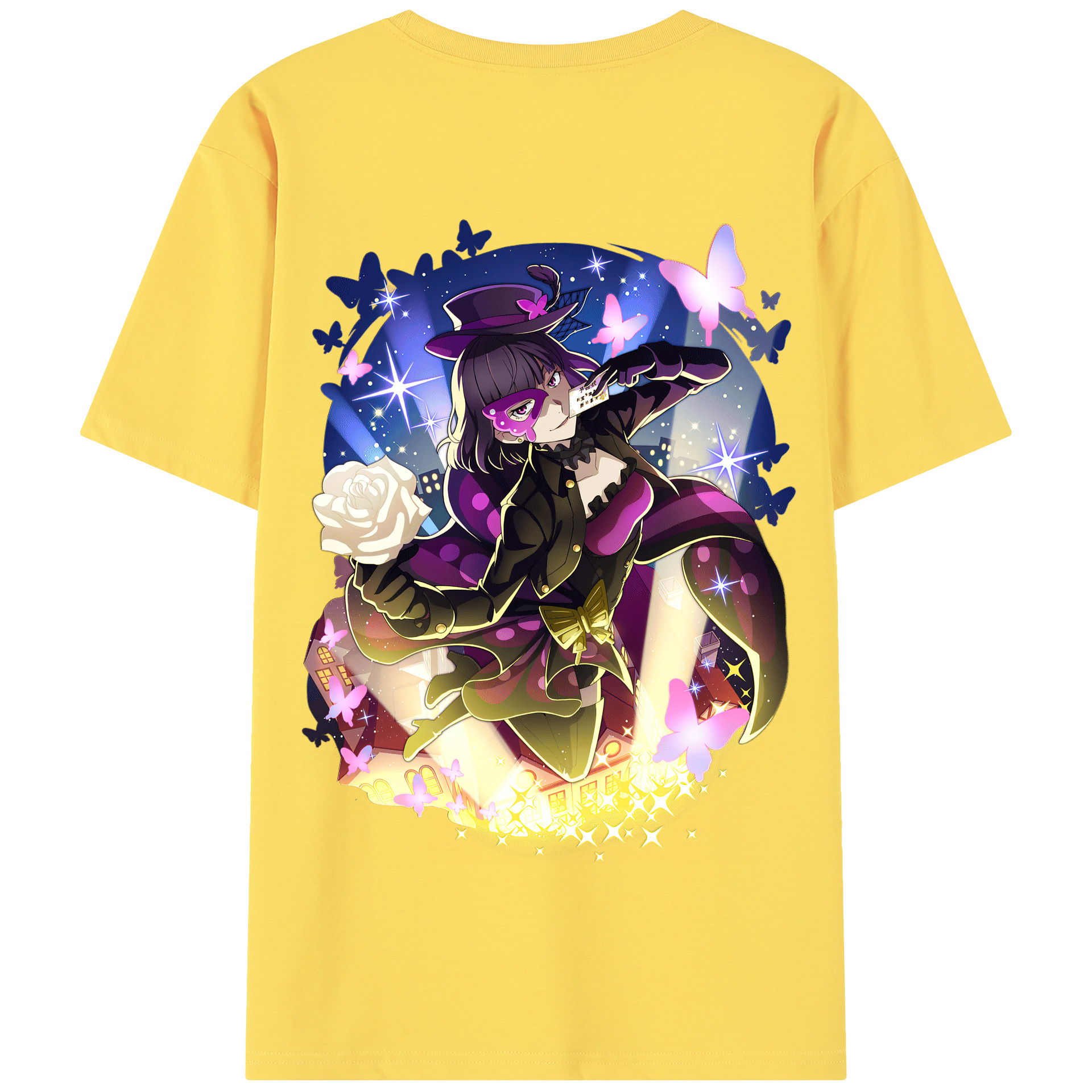 （画像用） 文豪ストレイドッグス Bungo Stray Dogs 綿100％半袖Tシャツ（背面プリント）