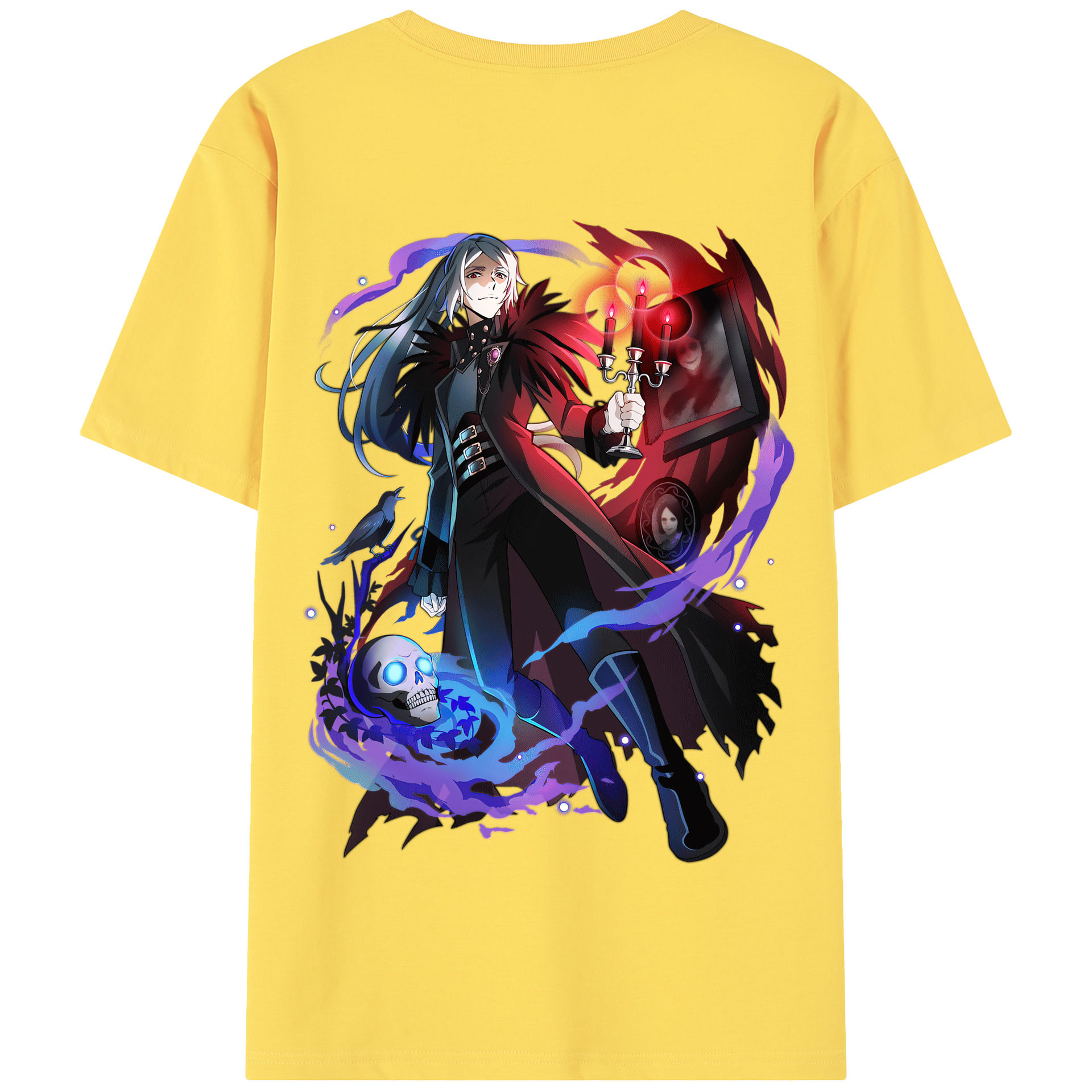 （画像用） 文豪ストレイドッグス Bungo Stray Dogs 綿100％半袖Tシャツ（背面プリント）