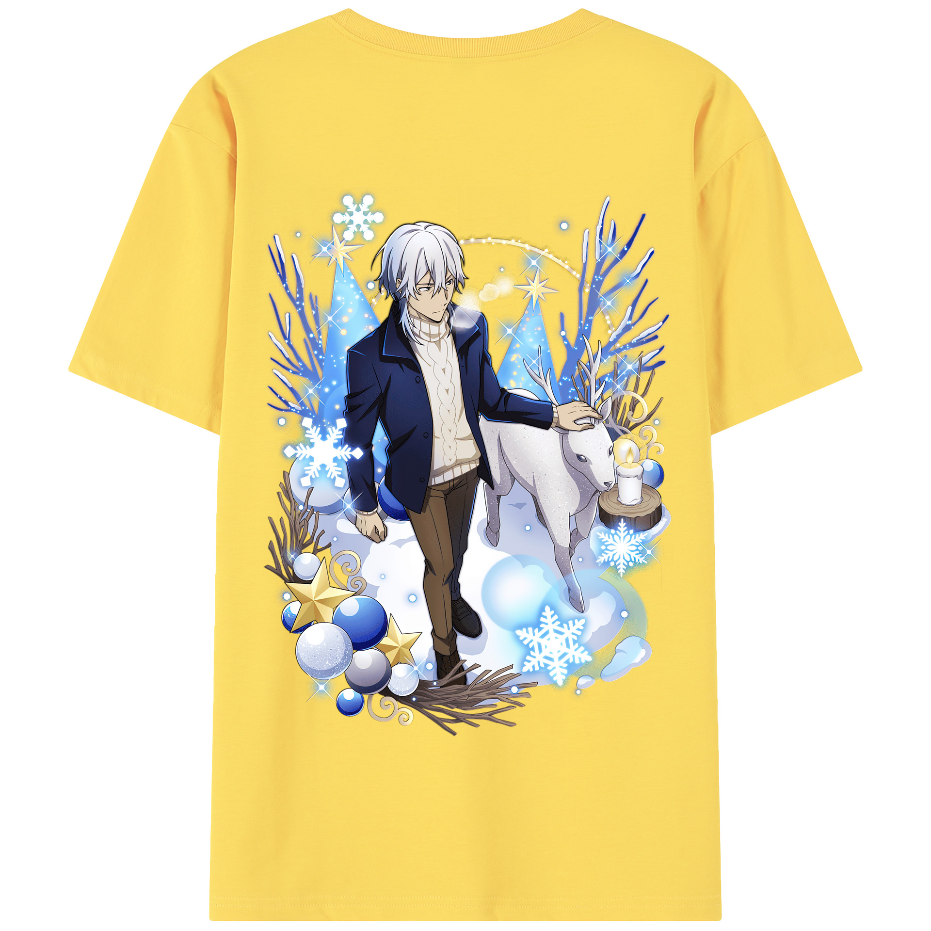 （画像用） 文豪ストレイドッグス Bungo Stray Dogs 綿100％半袖Tシャツ（背面プリント）