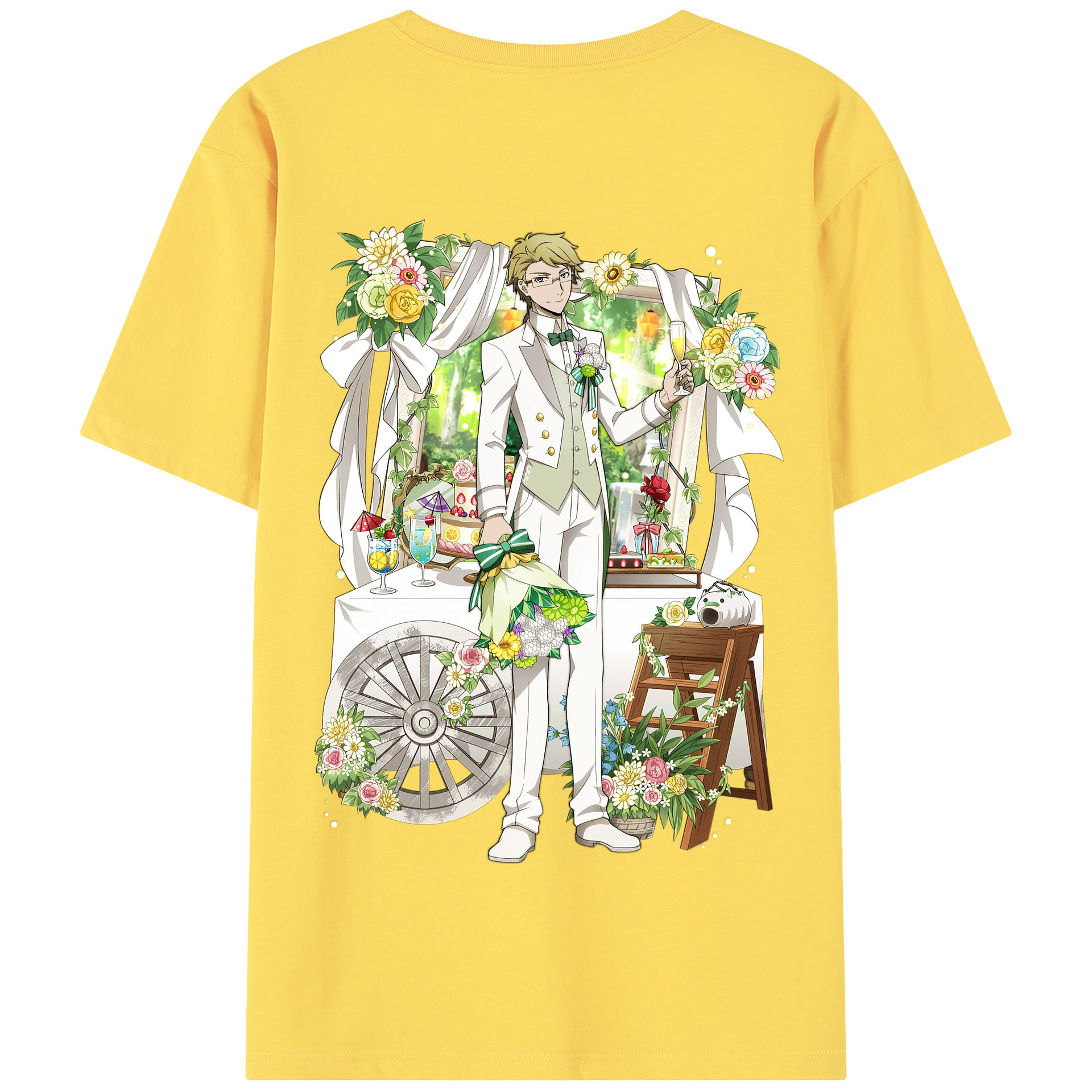（画像用） 文豪ストレイドッグス Bungo Stray Dogs 綿100％半袖Tシャツ（背面プリント）