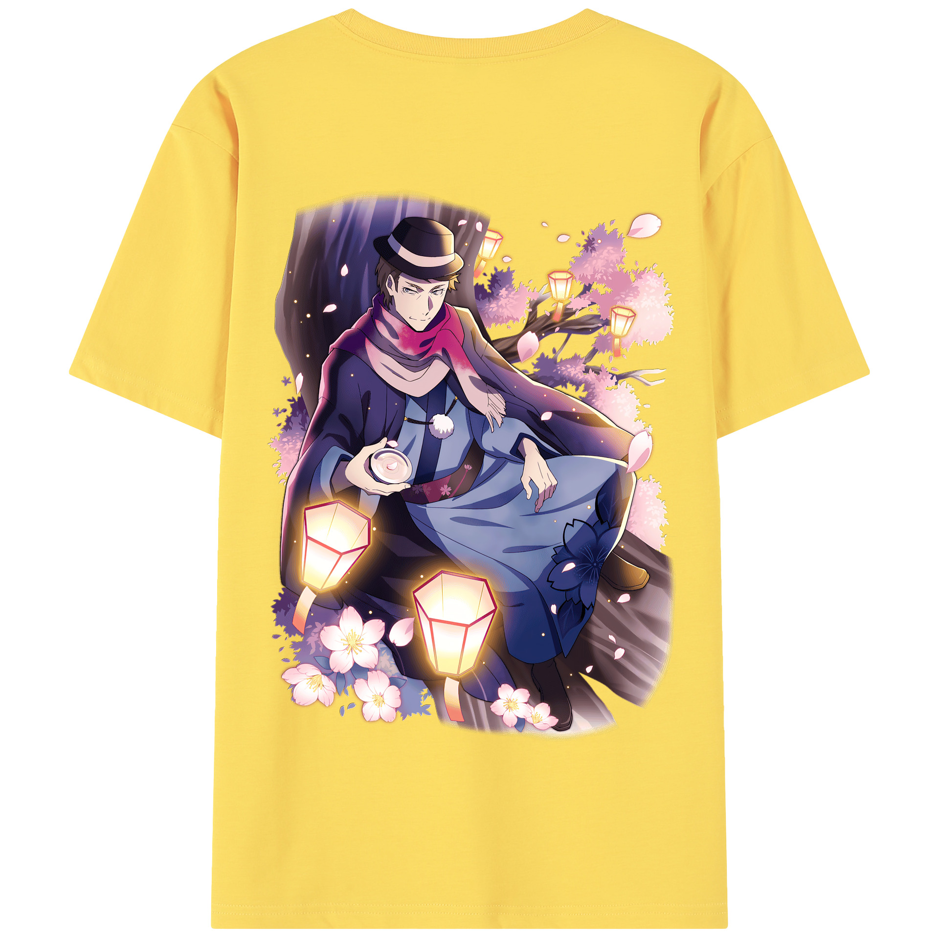 （画像用） 文豪ストレイドッグス Bungo Stray Dogs 綿100％半袖Tシャツ（背面プリント）