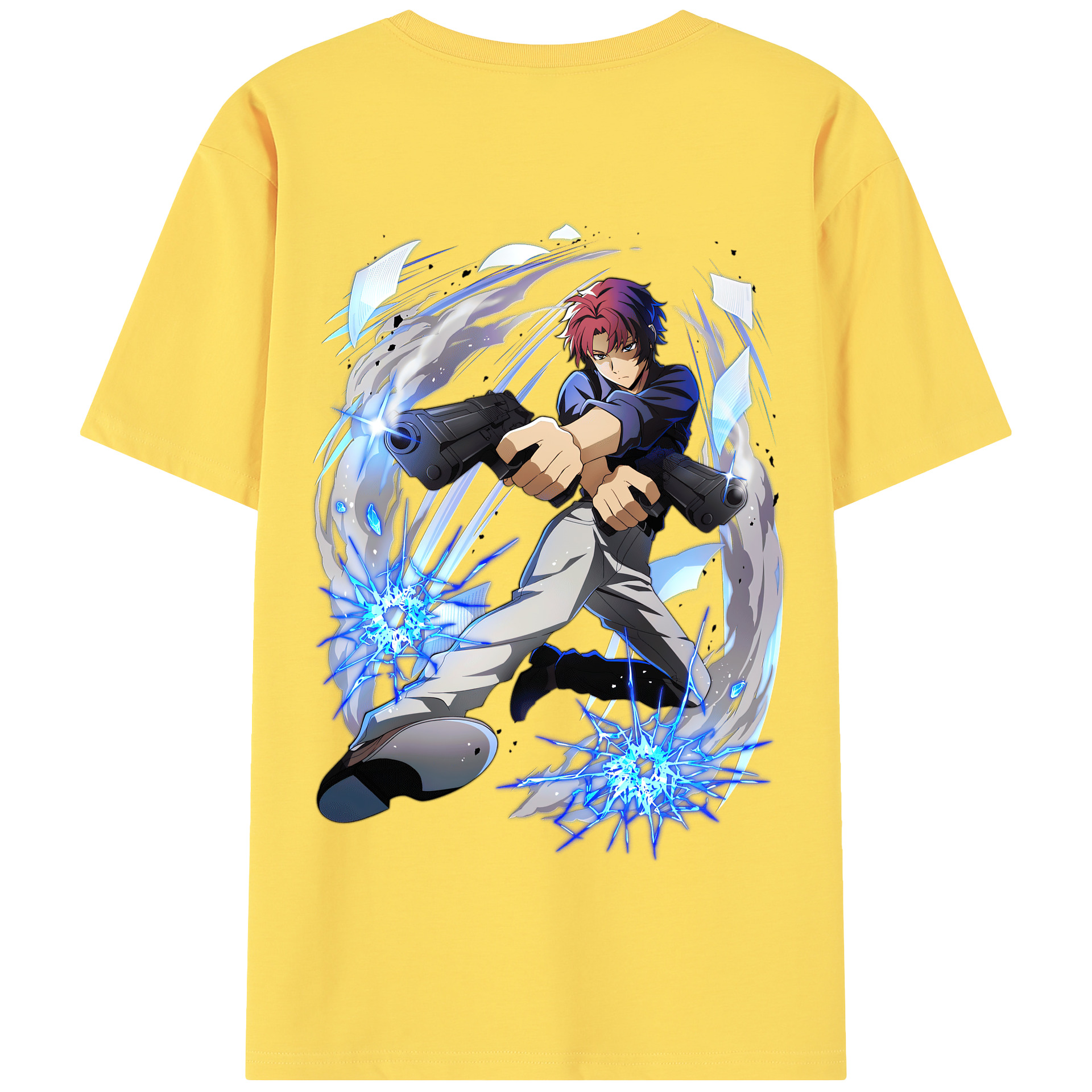 （画像用） 文豪ストレイドッグス Bungo Stray Dogs 綿100％半袖Tシャツ（背面プリント）