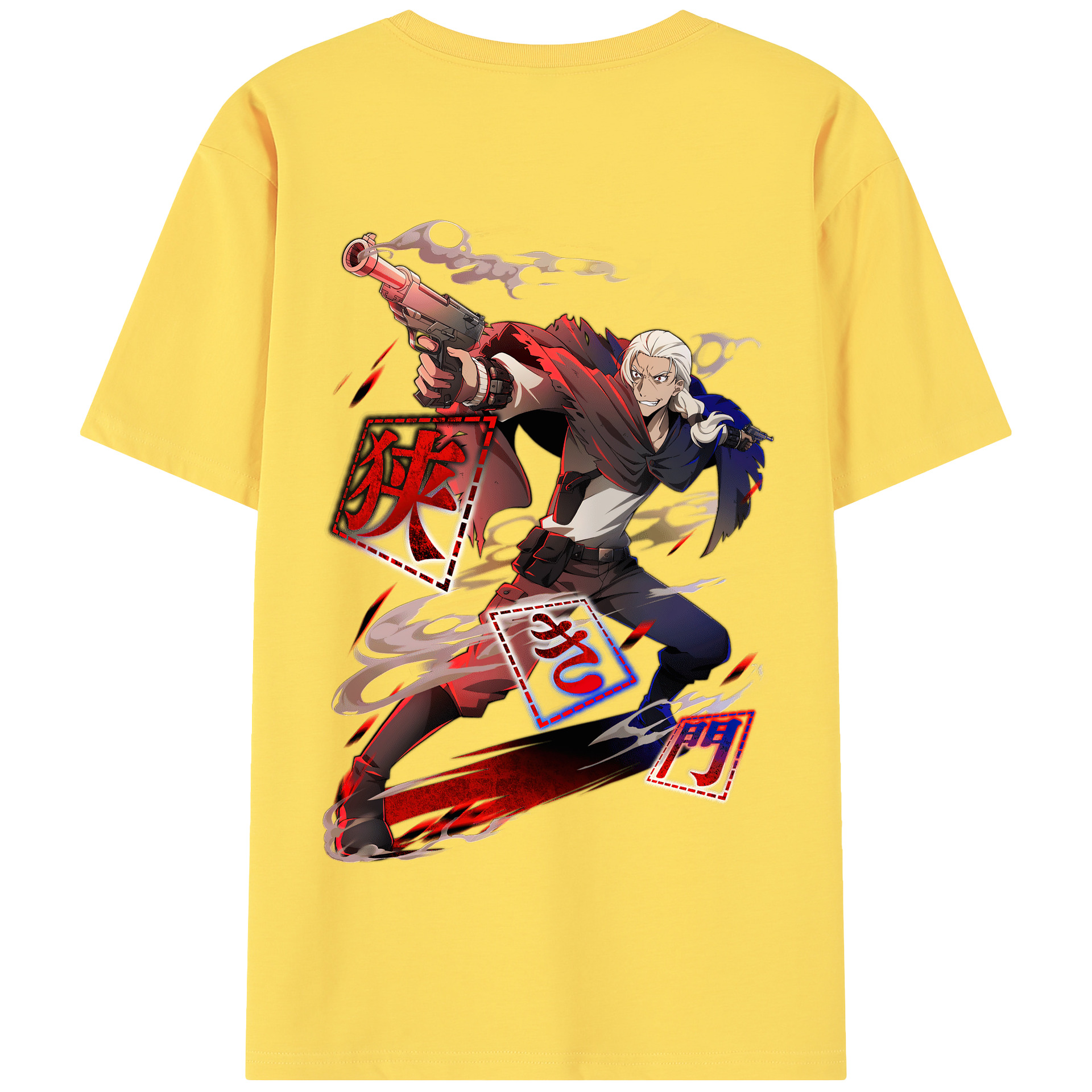 （画像用） 文豪ストレイドッグス Bungo Stray Dogs 綿100％半袖Tシャツ（背面プリント）