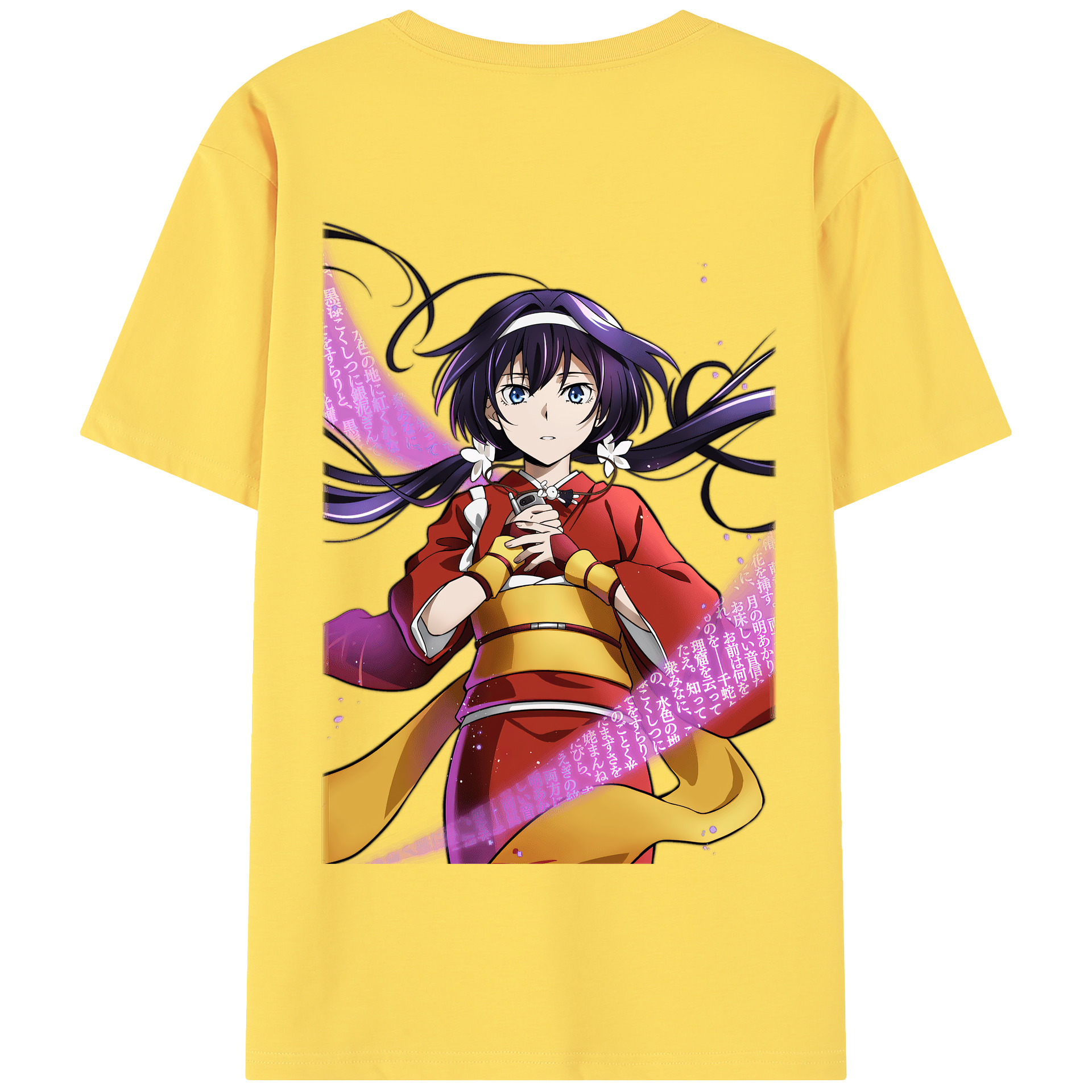 （画像用） 文豪ストレイドッグス Bungo Stray Dogs 綿100％半袖Tシャツ（背面プリント）
