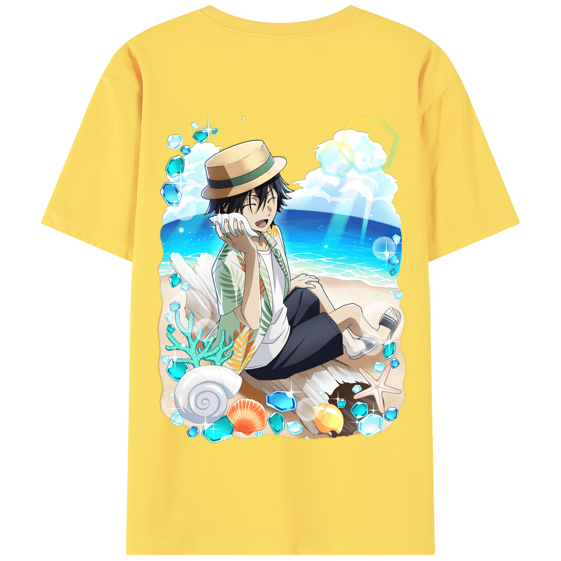 （画像用） 文豪ストレイドッグス Bungo Stray Dogs 綿100％半袖Tシャツ（背面プリント）