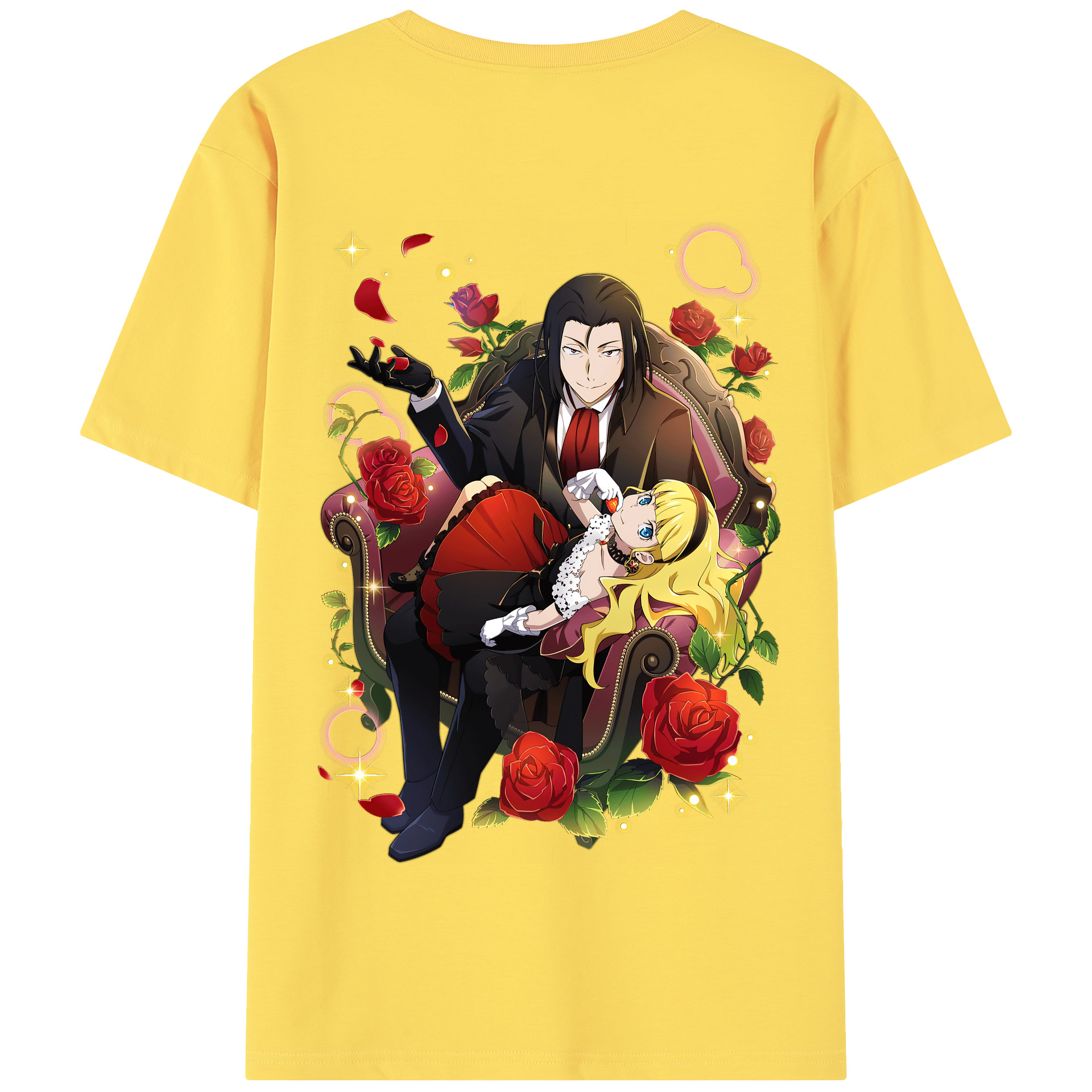 （画像用） 文豪ストレイドッグス Bungo Stray Dogs 綿100％半袖Tシャツ（背面プリント）