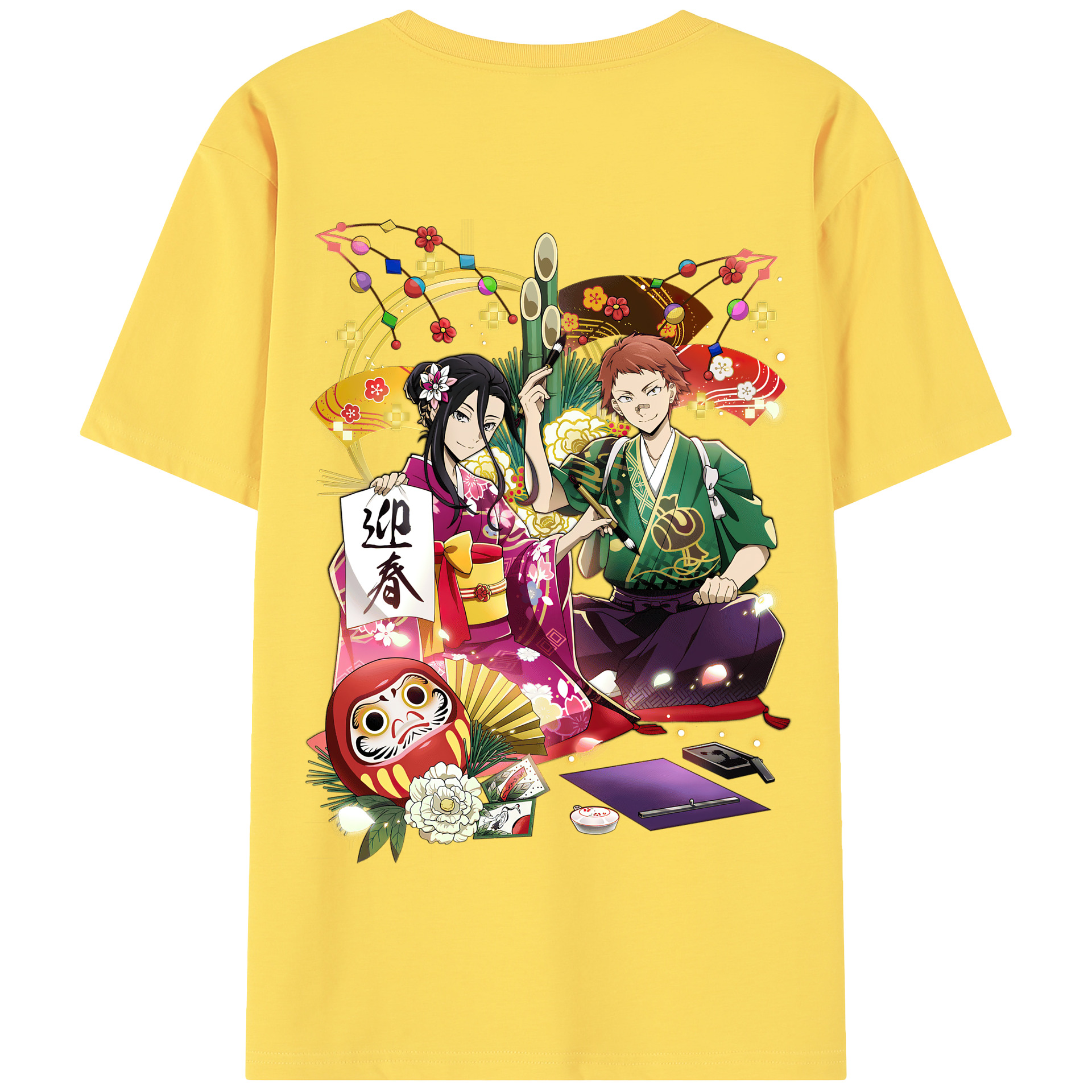 （画像用） 文豪ストレイドッグス Bungo Stray Dogs 綿100％半袖Tシャツ（背面プリント）