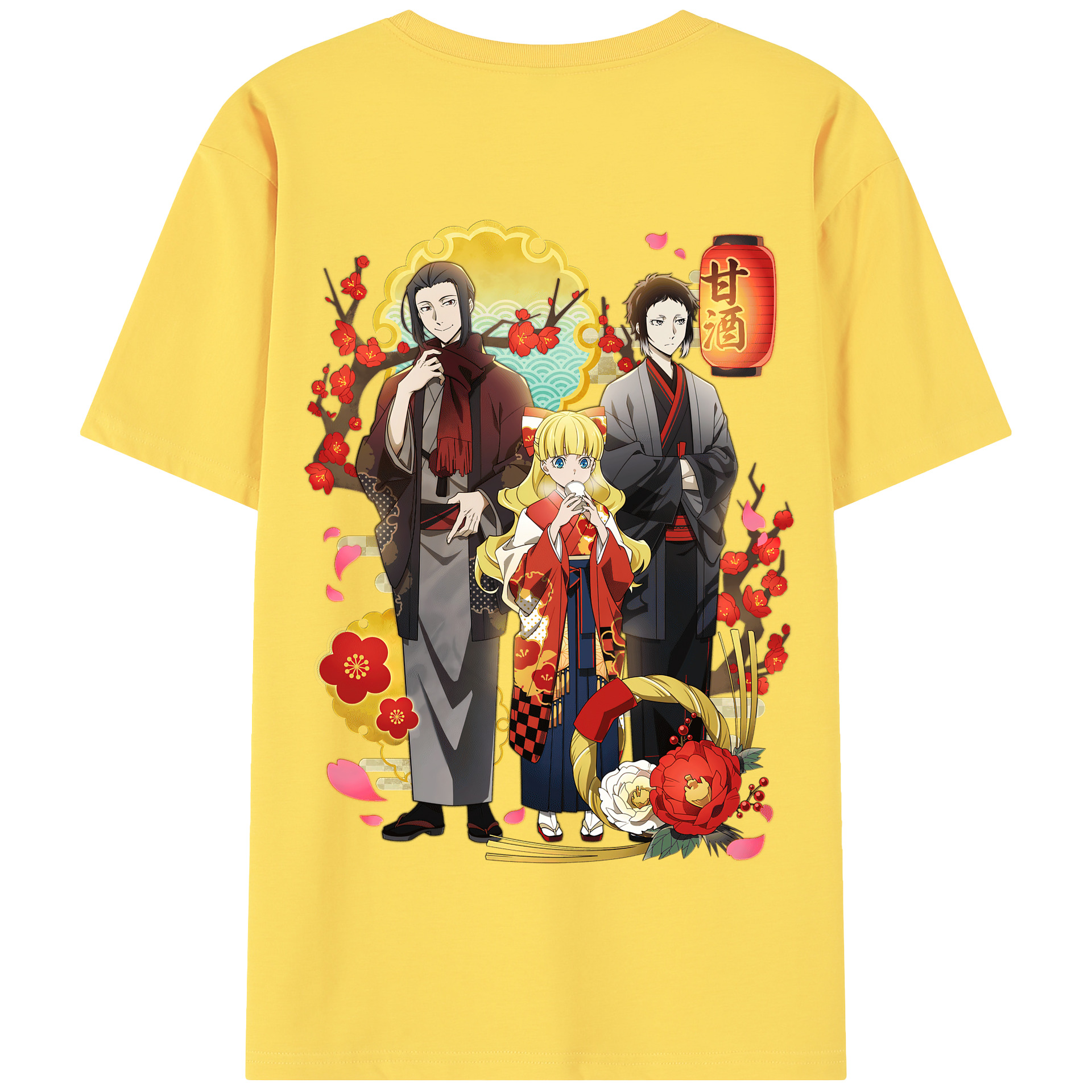 （画像用） 文豪ストレイドッグス Bungo Stray Dogs 綿100％半袖Tシャツ（背面プリント）
