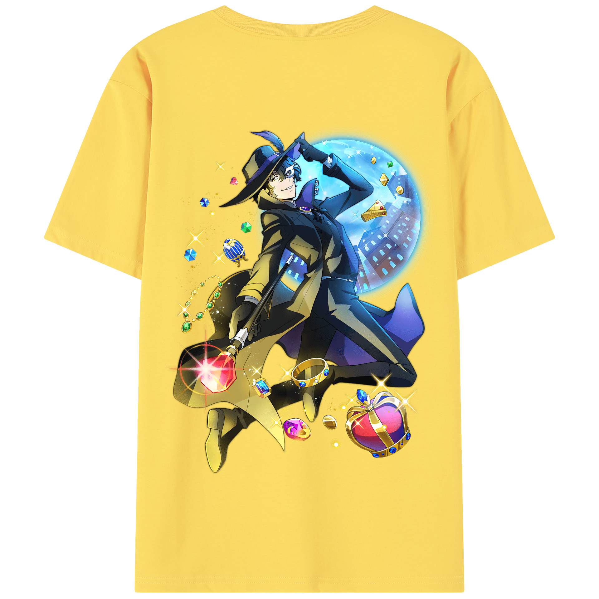 （画像用） 文豪ストレイドッグス Bungo Stray Dogs 綿100％半袖Tシャツ（背面プリント）
