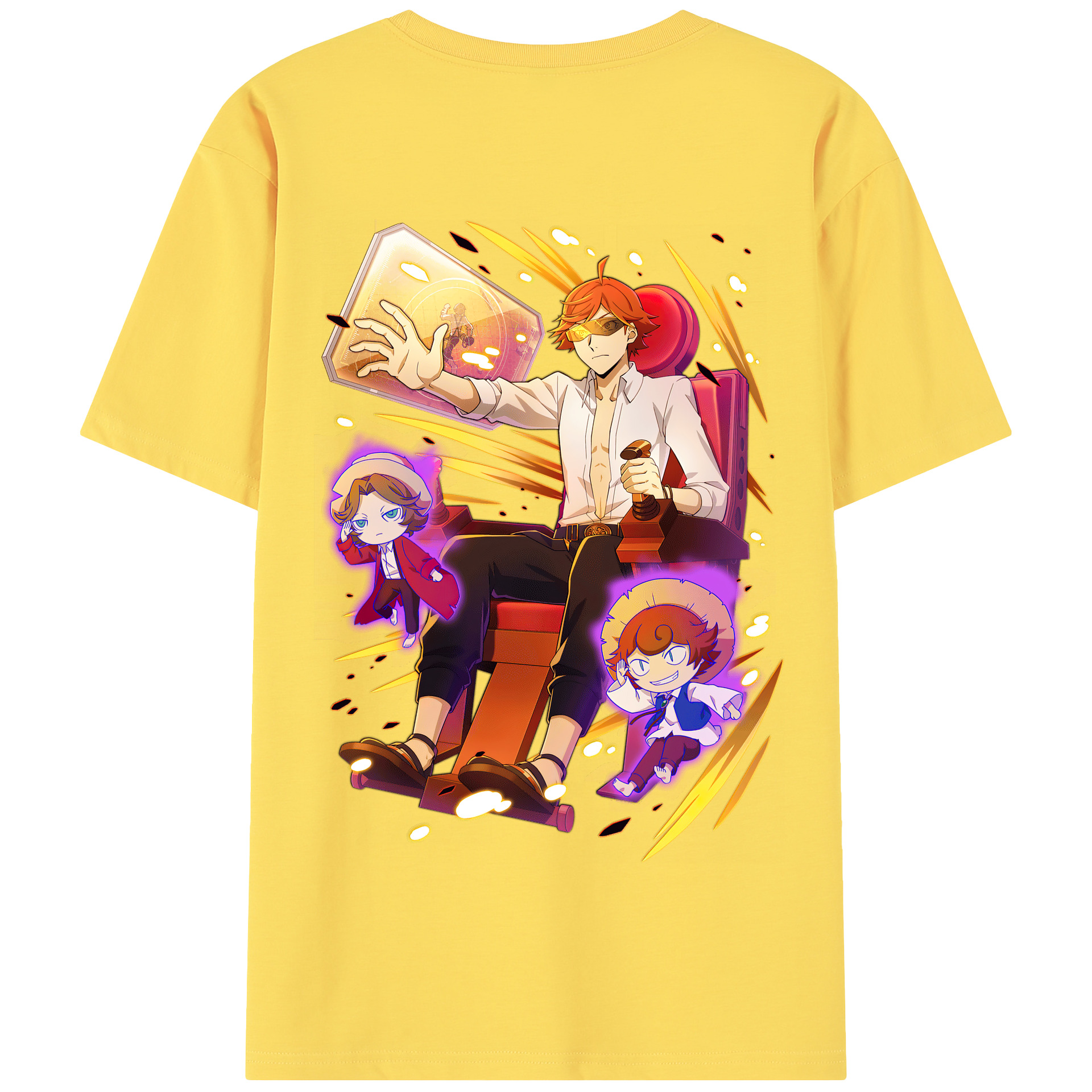 （画像用） 文豪ストレイドッグス Bungo Stray Dogs 綿100％半袖Tシャツ（背面プリント）