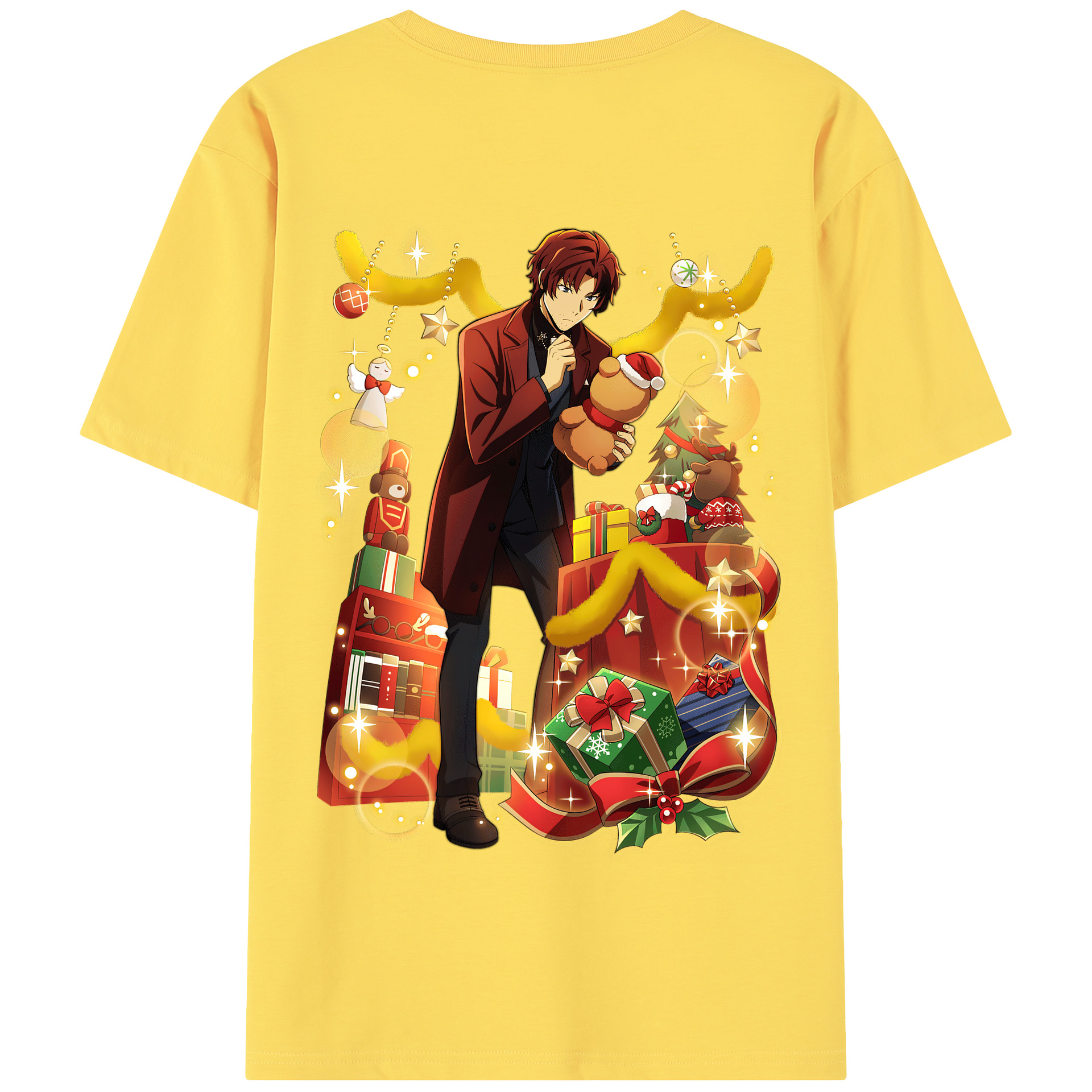 （画像用） 文豪ストレイドッグス Bungo Stray Dogs 綿100％半袖Tシャツ（背面プリント）