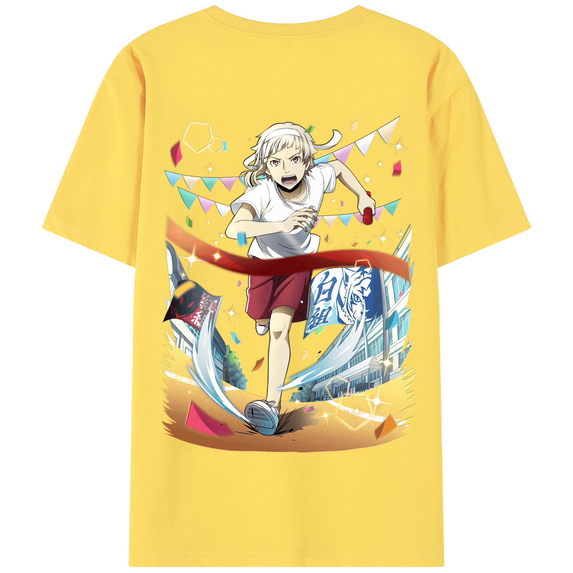 （画像用） 文豪ストレイドッグス Bungo Stray Dogs 綿100％半袖Tシャツ（背面プリント）