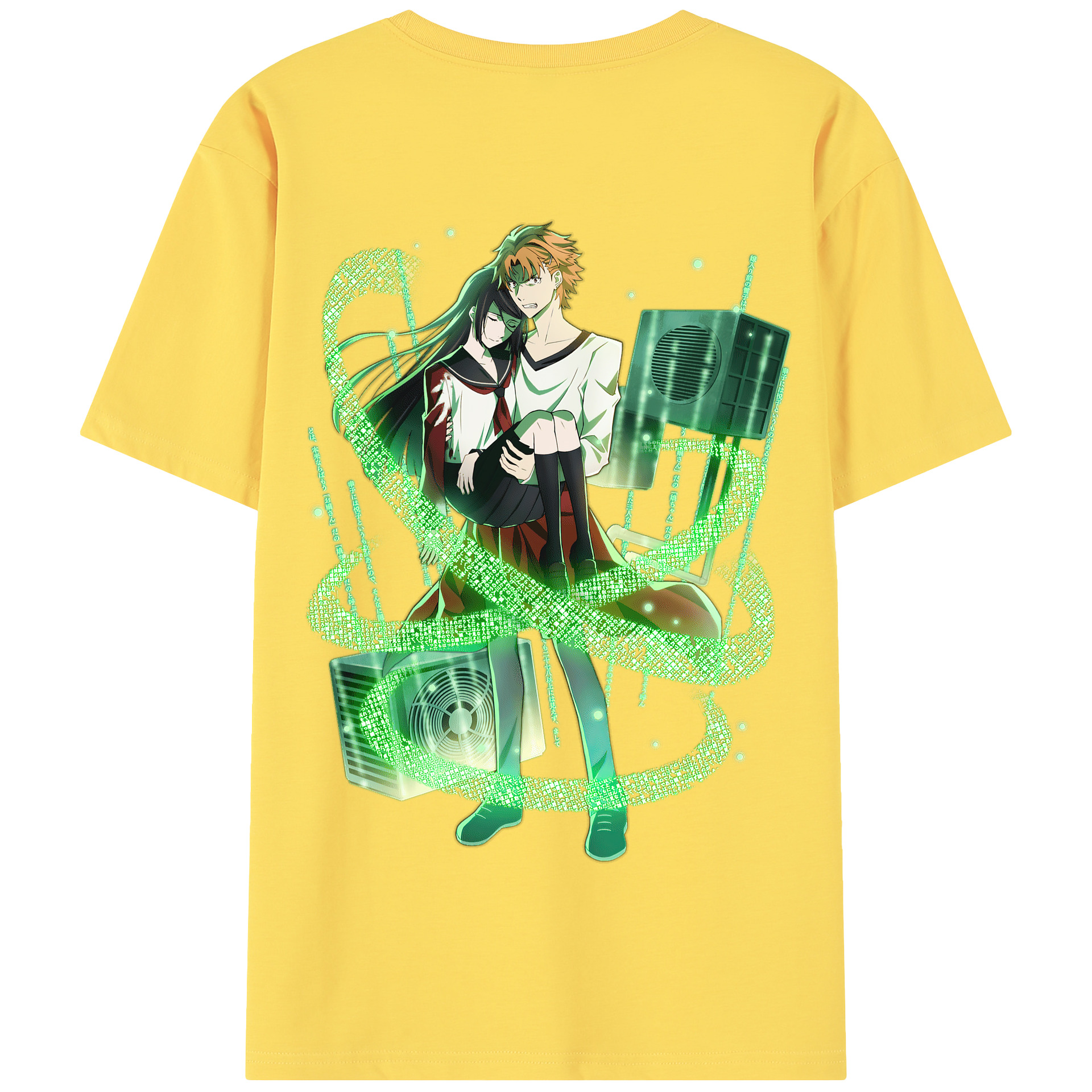 （画像用） 文豪ストレイドッグス Bungo Stray Dogs 綿100％半袖Tシャツ（背面プリント）