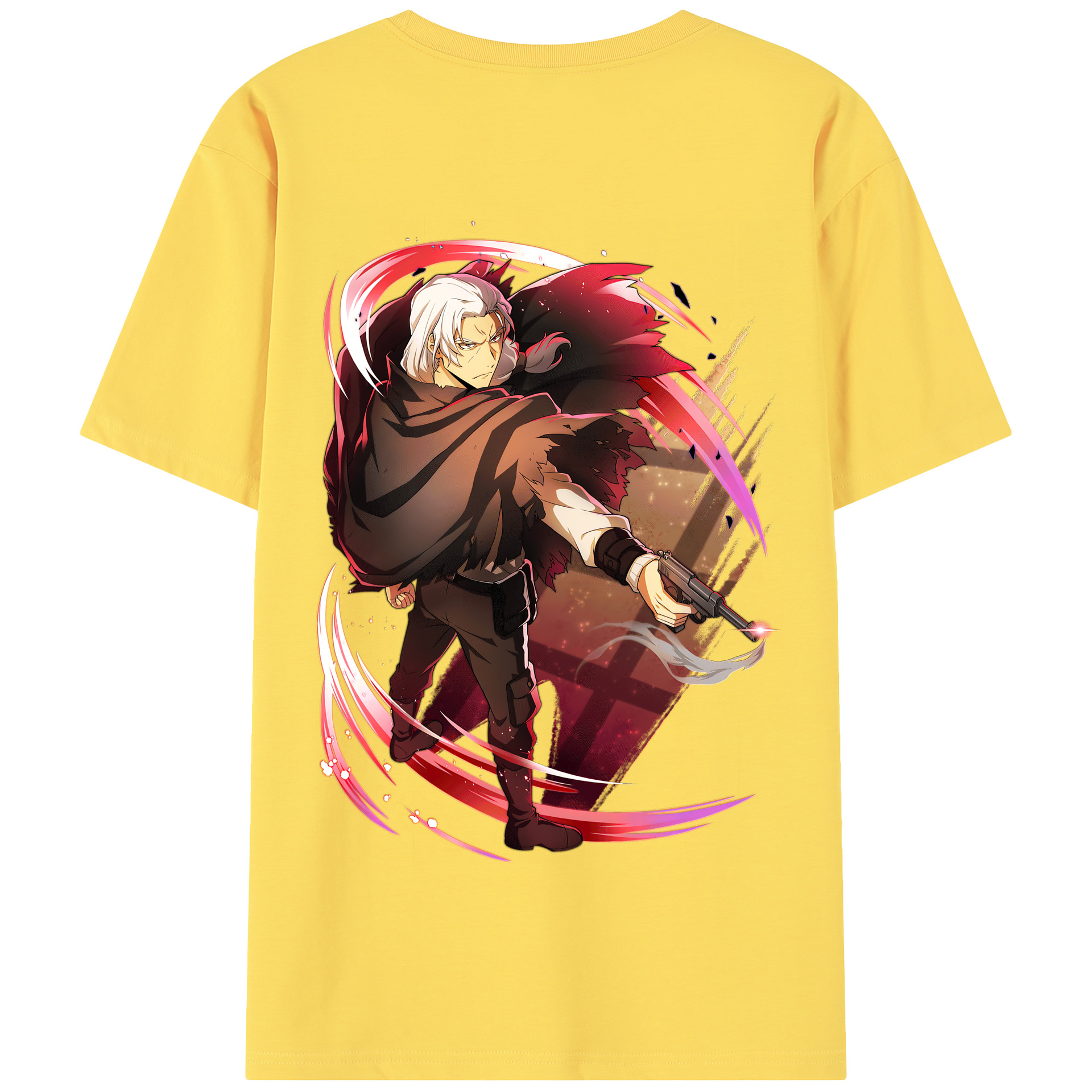 （画像用） 文豪ストレイドッグス Bungo Stray Dogs 綿100％半袖Tシャツ（背面プリント）