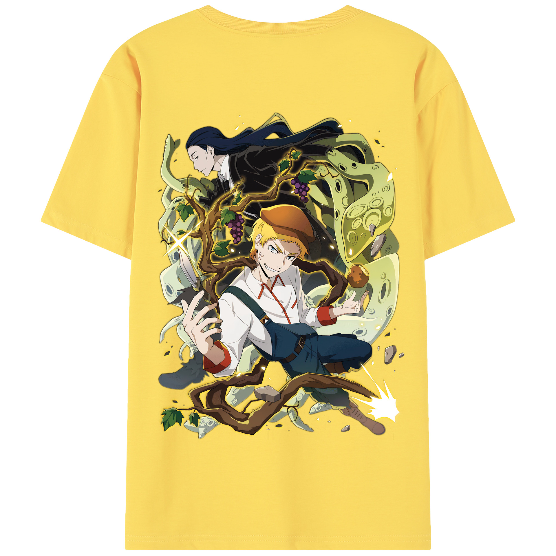 （画像用） 文豪ストレイドッグス Bungo Stray Dogs 綿100％半袖Tシャツ（背面プリント）