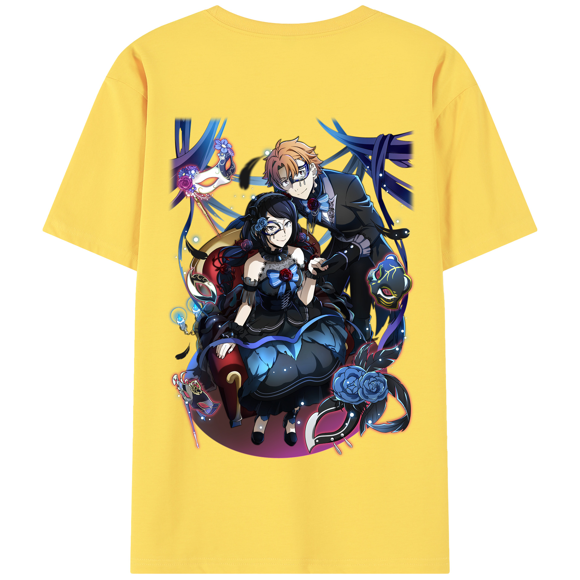 （画像用） 文豪ストレイドッグス Bungo Stray Dogs 綿100％半袖Tシャツ（背面プリント）