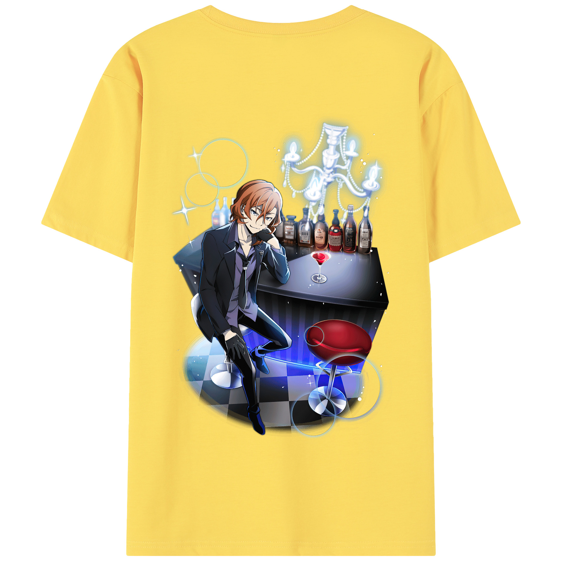 （画像用） 文豪ストレイドッグス Bungo Stray Dogs 綿100％半袖Tシャツ（背面プリント）