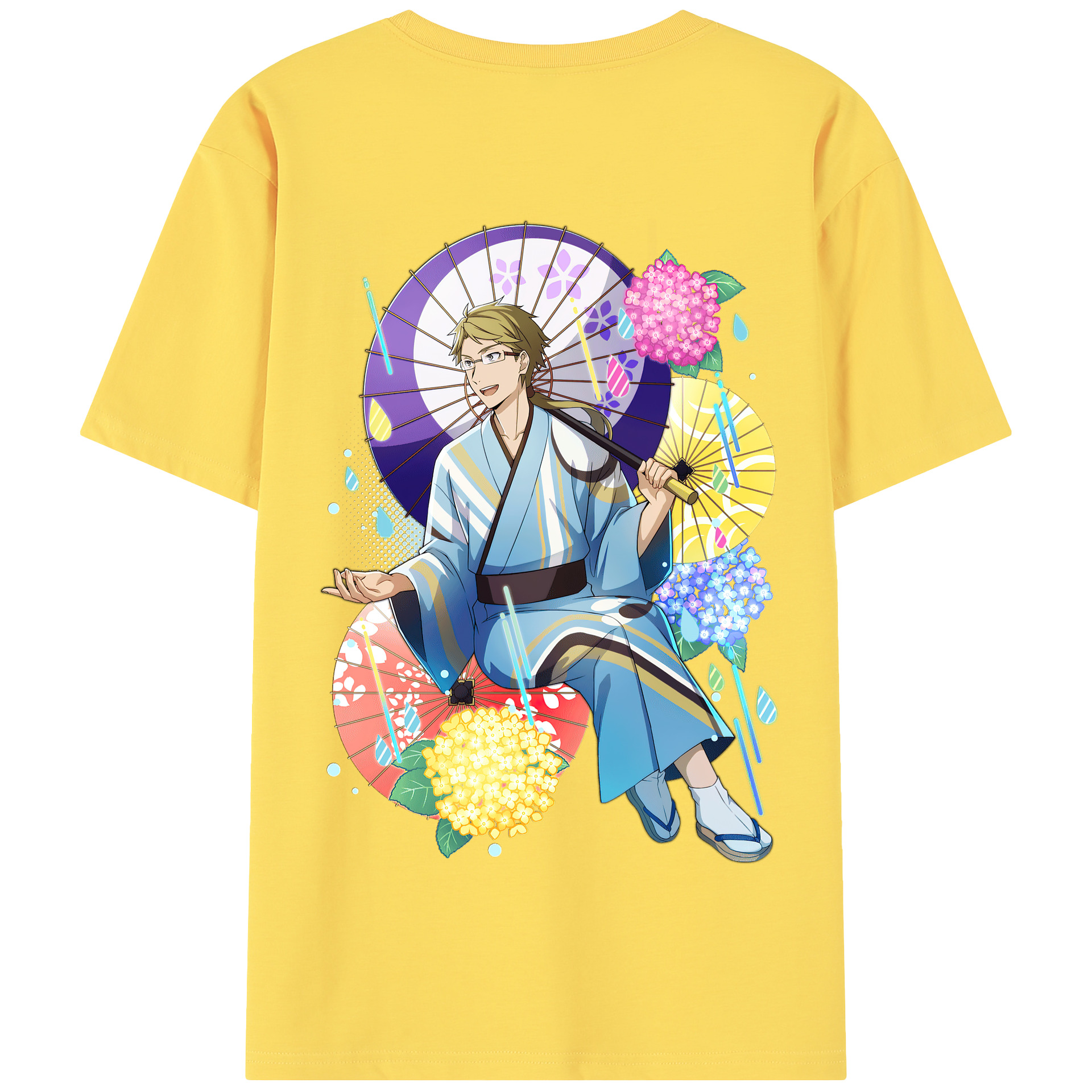 （画像用） 文豪ストレイドッグス Bungo Stray Dogs 綿100％半袖Tシャツ（背面プリント）