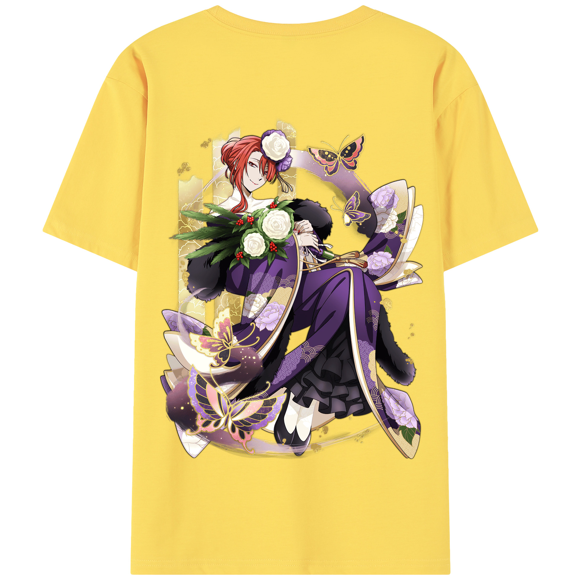 （画像用） 文豪ストレイドッグス Bungo Stray Dogs 綿100％半袖Tシャツ（背面プリント）