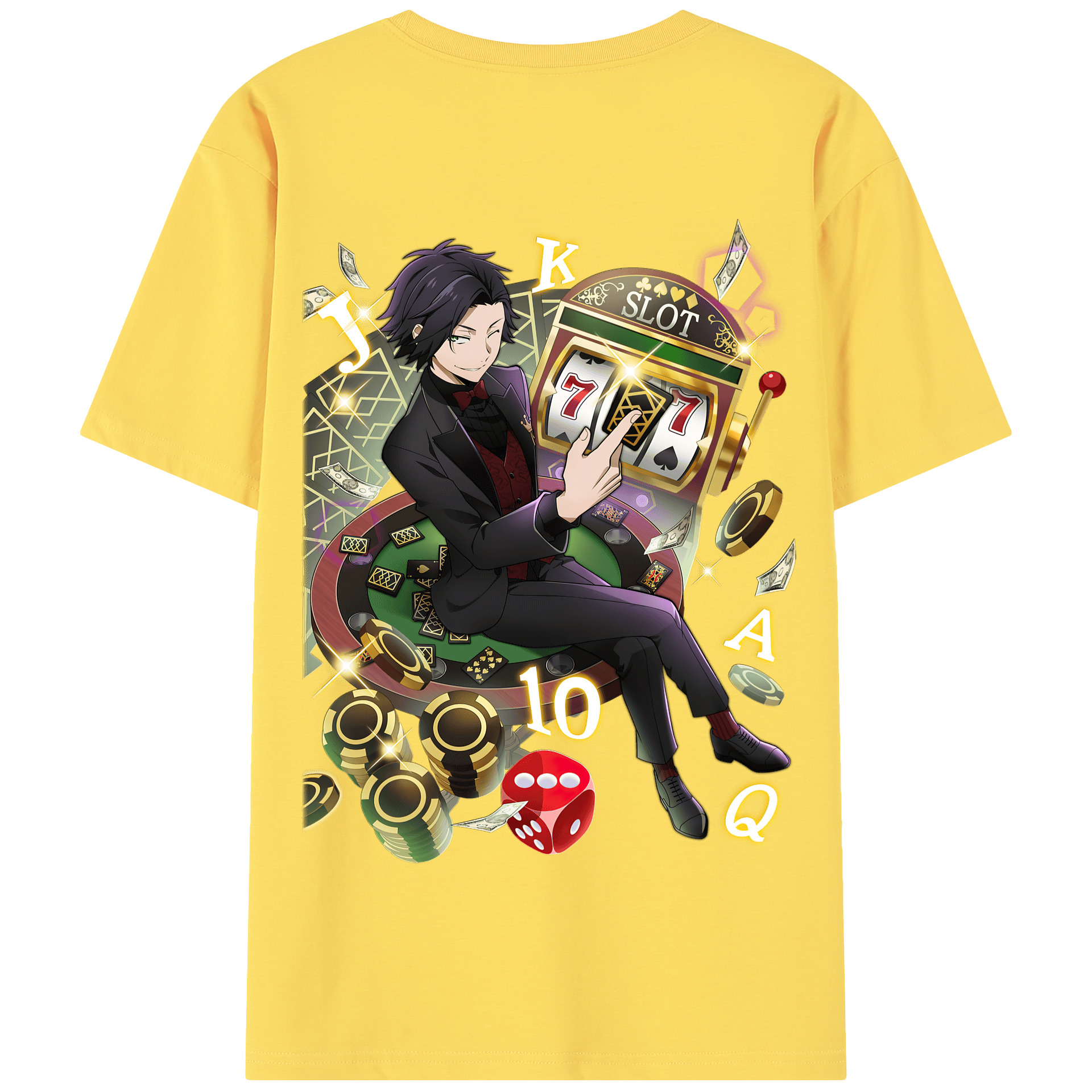 （画像用） 文豪ストレイドッグス Bungo Stray Dogs 綿100％半袖Tシャツ（背面プリント）