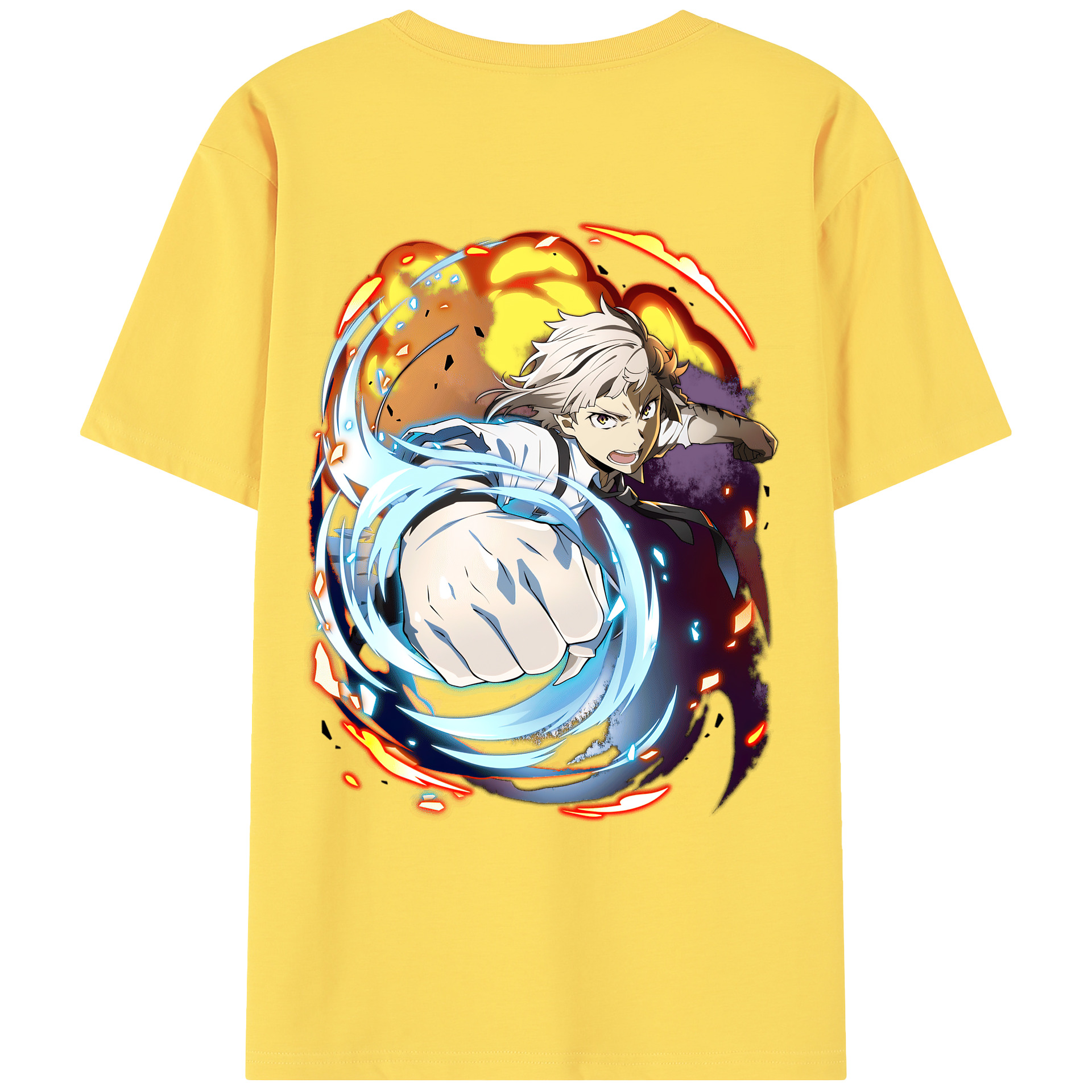（画像用） 文豪ストレイドッグス Bungo Stray Dogs 綿100％半袖Tシャツ（背面プリント）