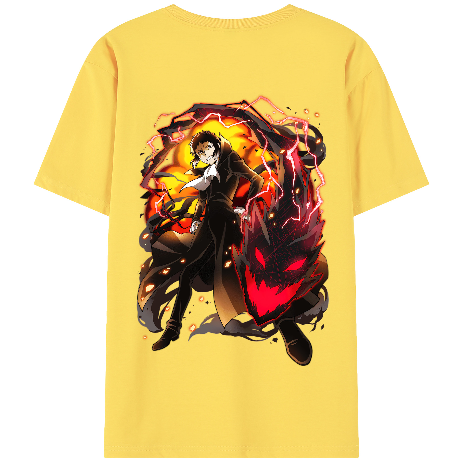 （画像用） 文豪ストレイドッグス Bungo Stray Dogs 綿100％半袖Tシャツ（背面プリント）