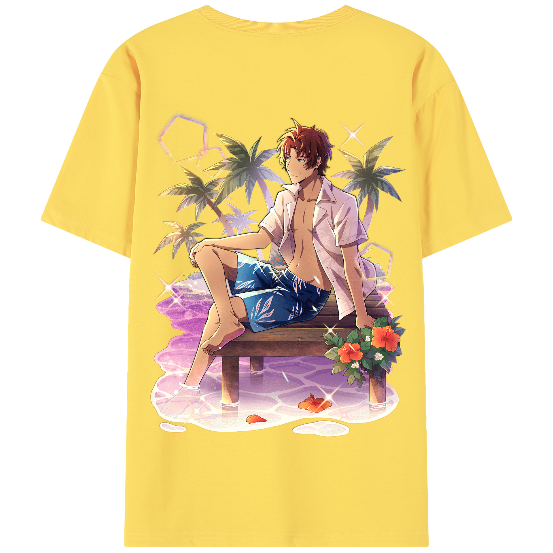 （画像用） 文豪ストレイドッグス Bungo Stray Dogs 綿100％半袖Tシャツ（背面プリント）