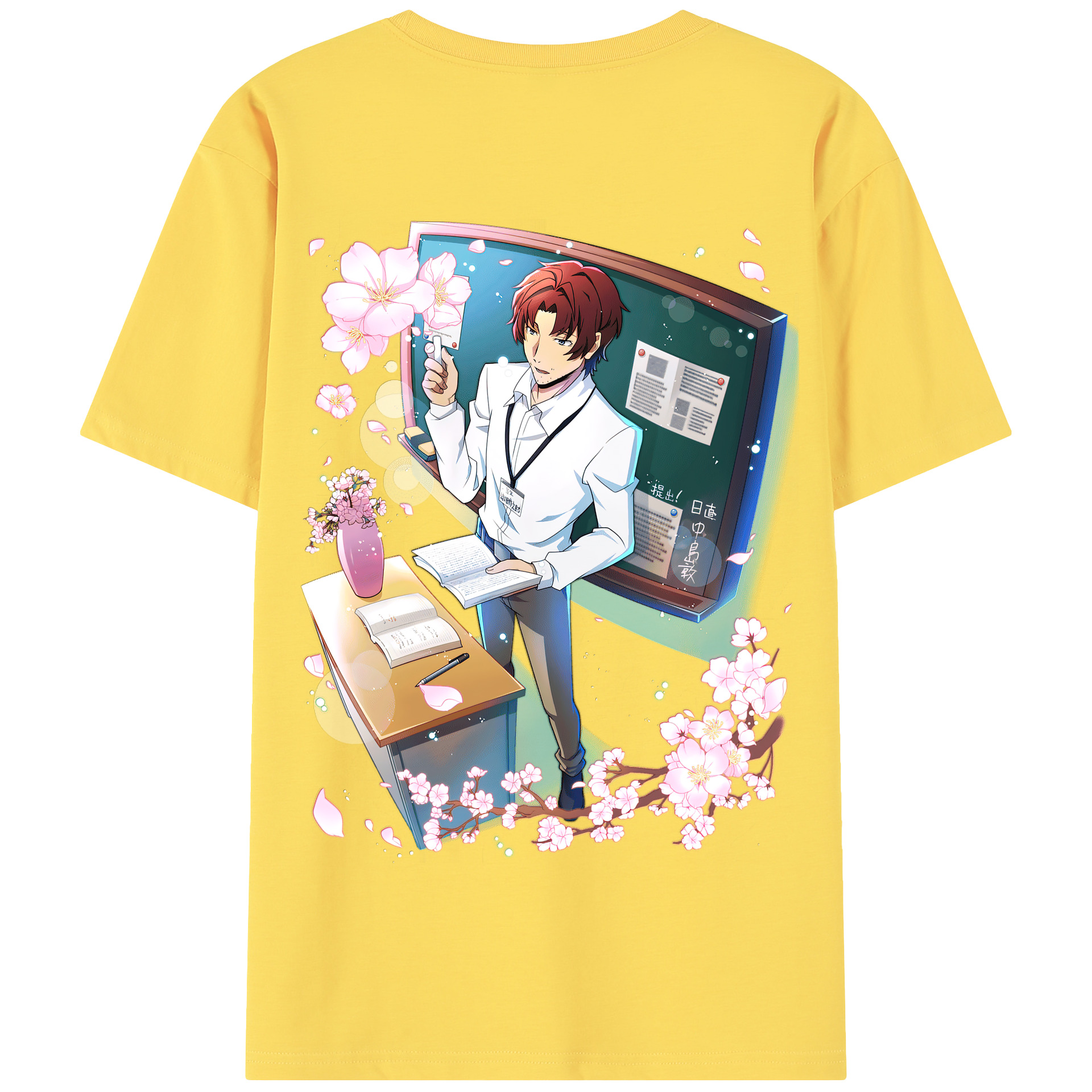 （画像用） 文豪ストレイドッグス Bungo Stray Dogs 綿100％半袖Tシャツ（背面プリント）