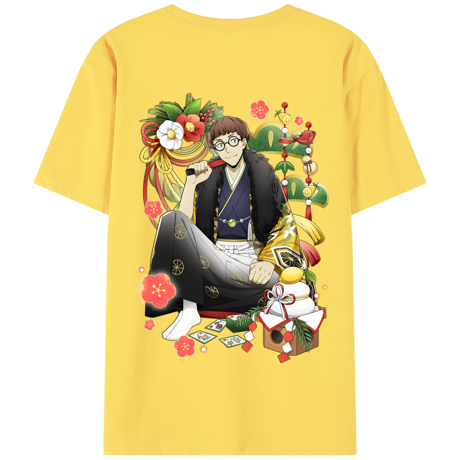 （画像用） 文豪ストレイドッグス Bungo Stray Dogs 綿100％半袖Tシャツ（背面プリント）