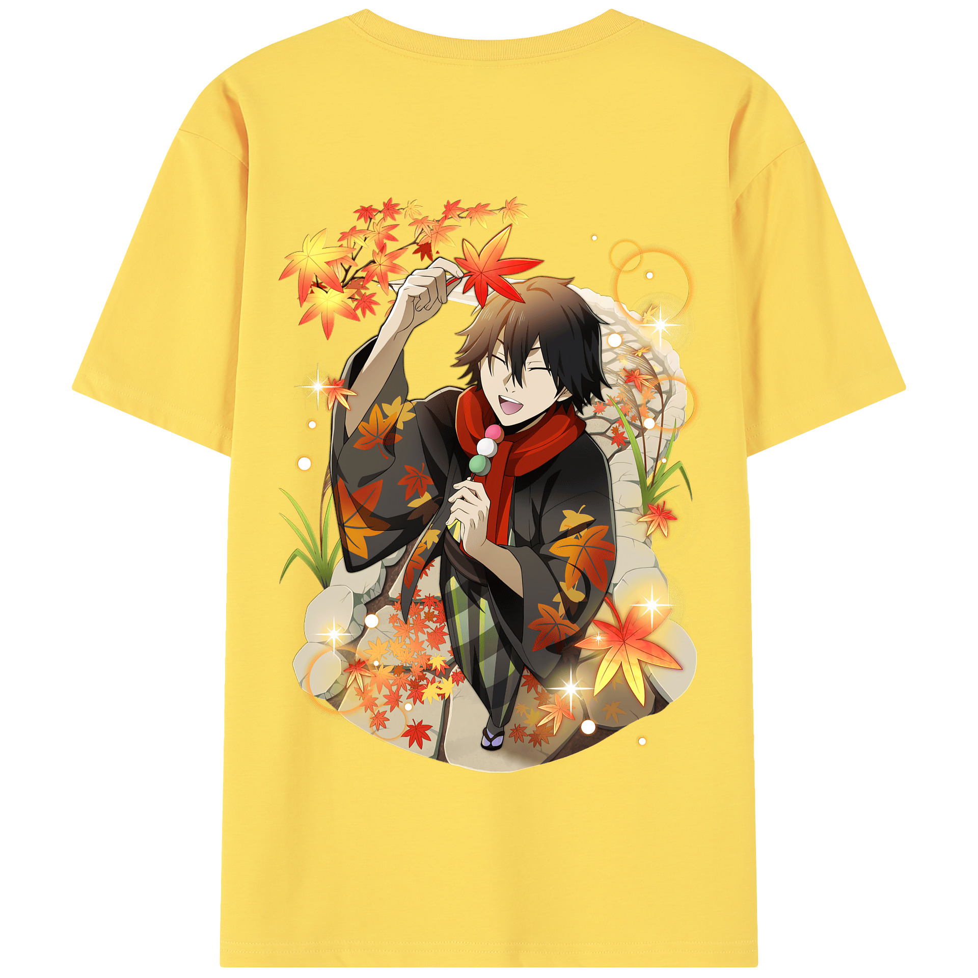 （画像用） 文豪ストレイドッグス Bungo Stray Dogs 綿100％半袖Tシャツ（背面プリント）