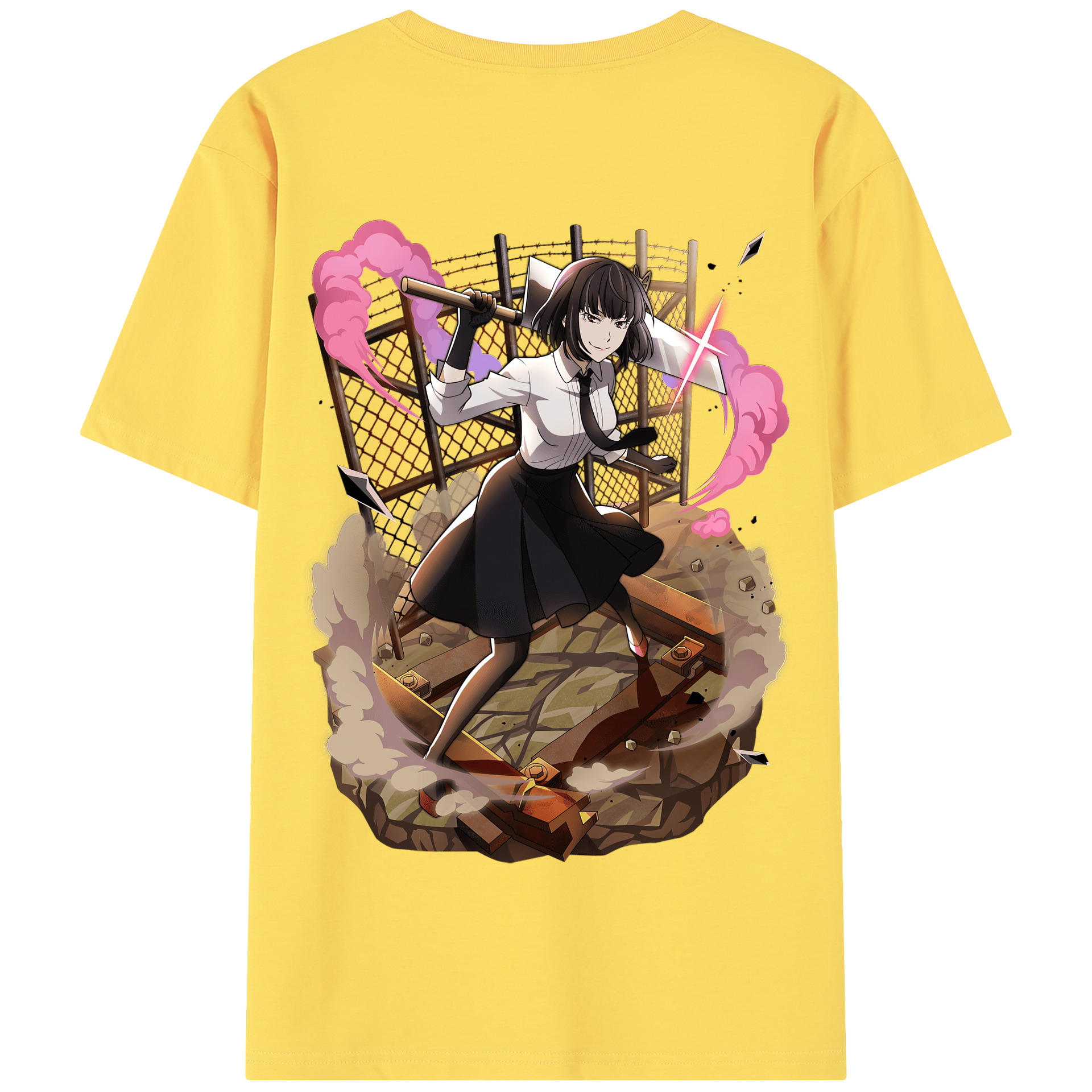 （画像用） 文豪ストレイドッグス Bungo Stray Dogs 綿100％半袖Tシャツ（背面プリント）