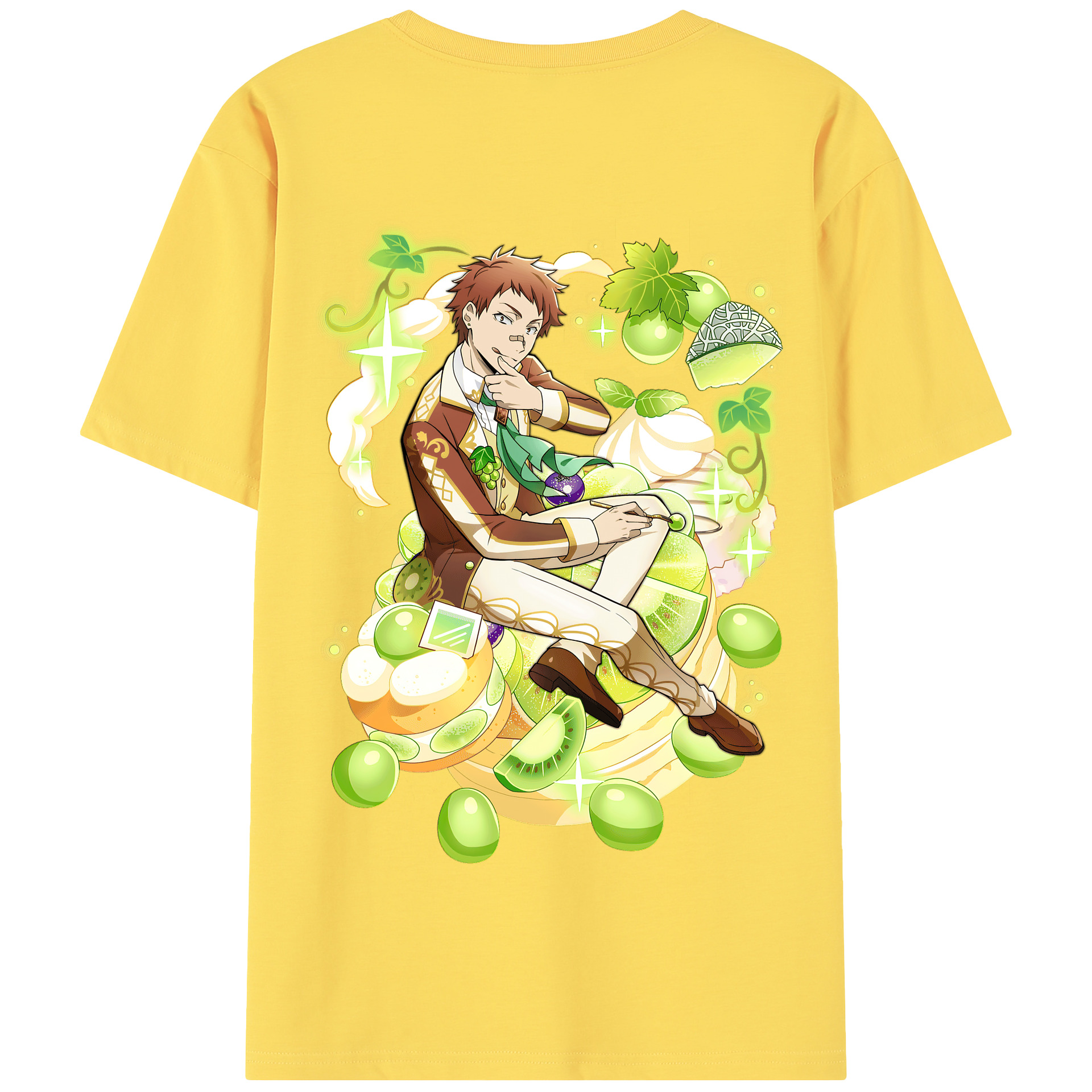 （画像用） 文豪ストレイドッグス Bungo Stray Dogs 綿100％半袖Tシャツ（背面プリント）