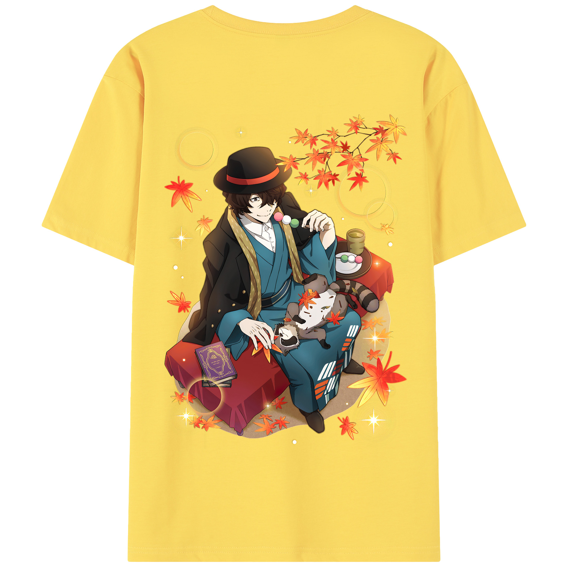（画像用） 文豪ストレイドッグス Bungo Stray Dogs 綿100％半袖Tシャツ（背面プリント）