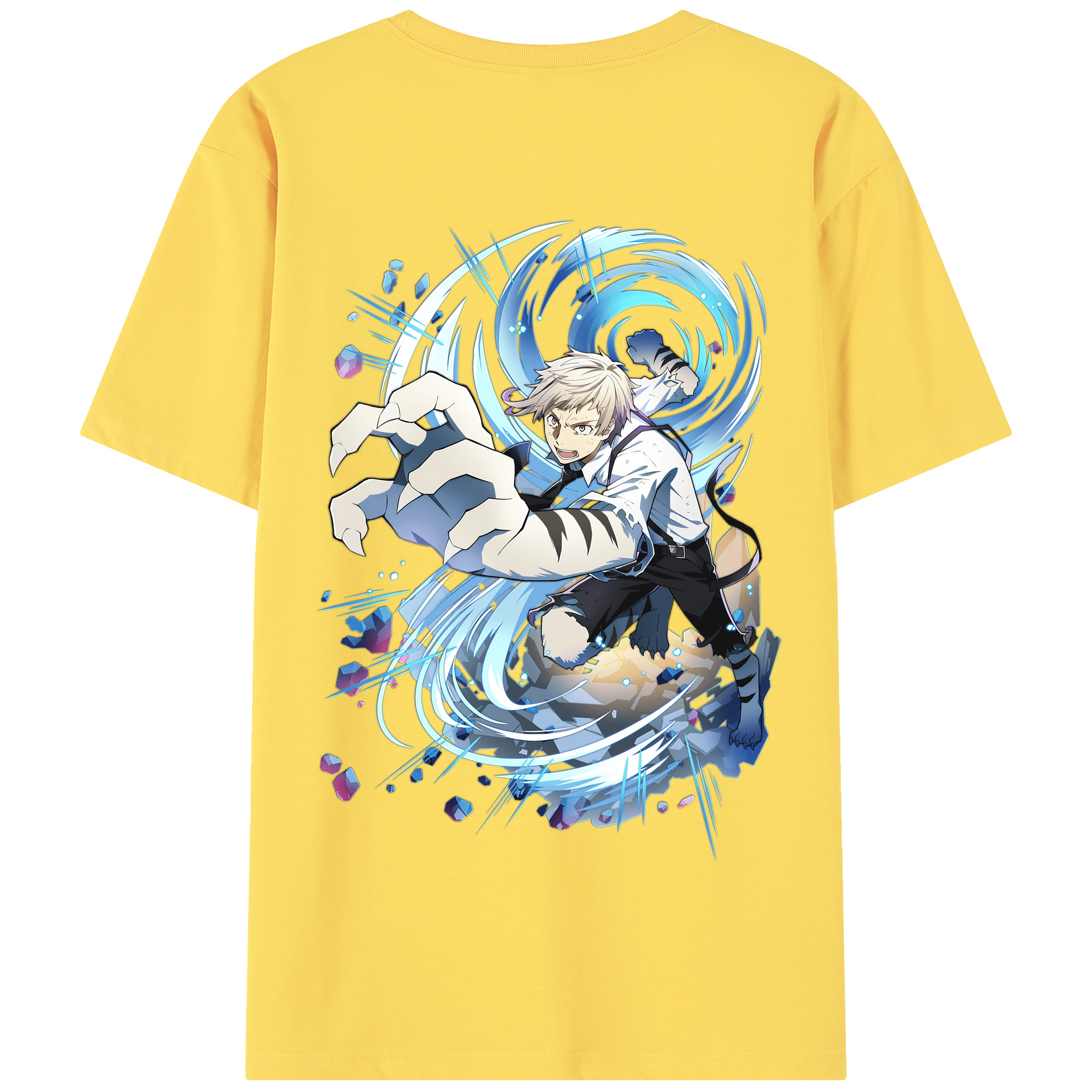 （画像用） 文豪ストレイドッグス Bungo Stray Dogs 綿100％半袖Tシャツ（背面プリント）