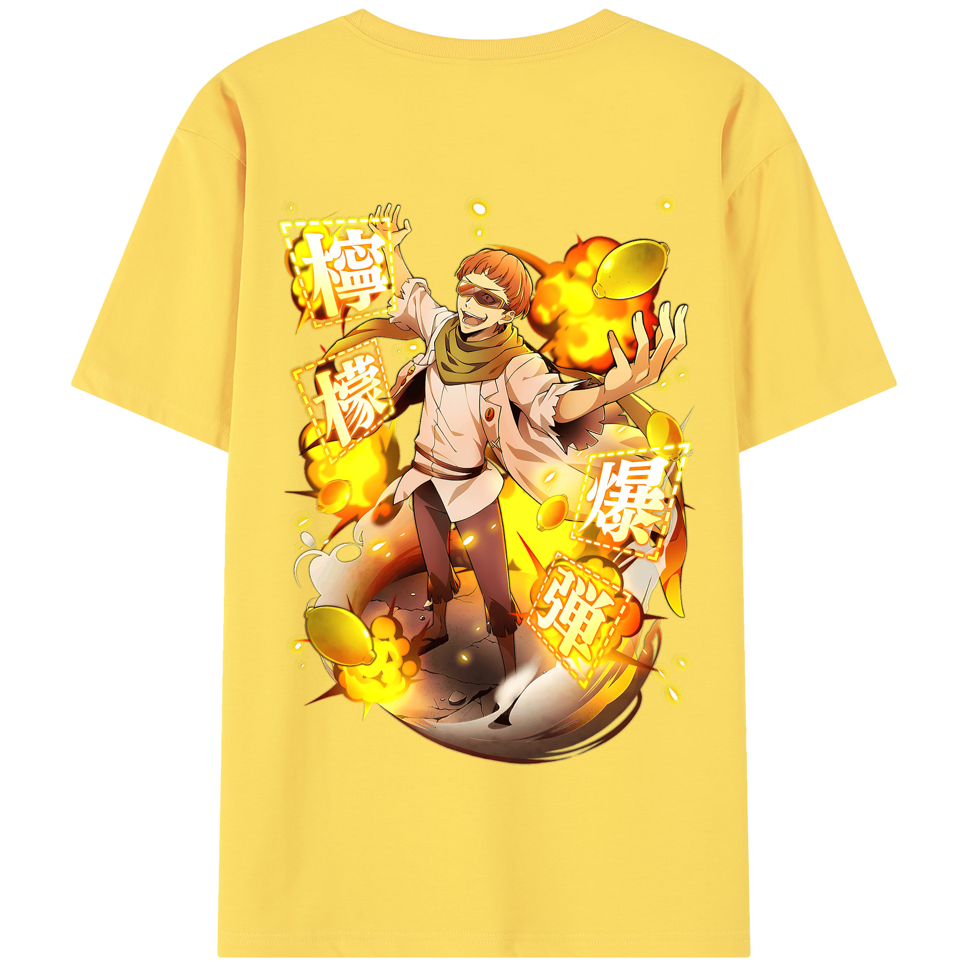 （画像用） 文豪ストレイドッグス Bungo Stray Dogs 綿100％半袖Tシャツ（背面プリント）