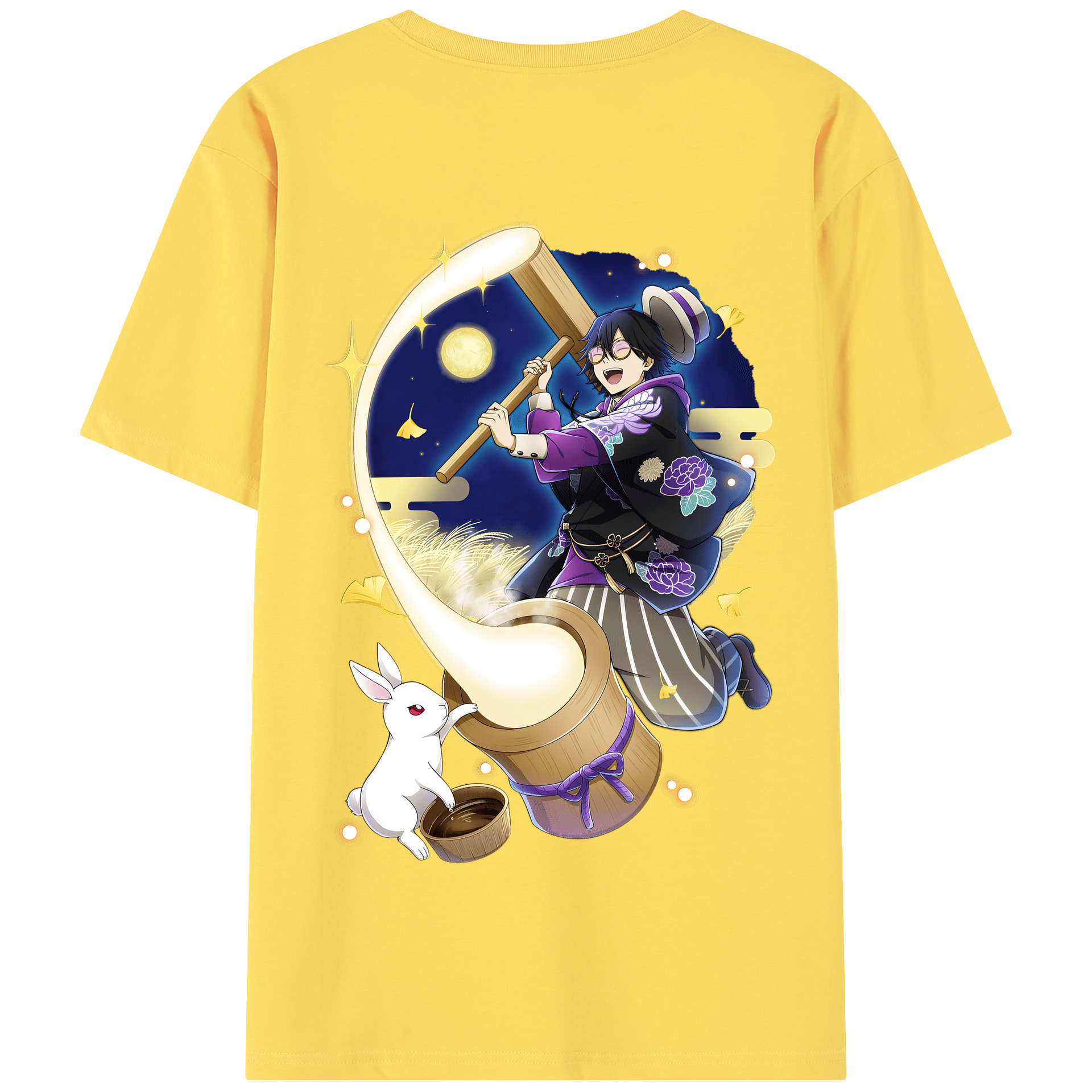 （画像用） 文豪ストレイドッグス Bungo Stray Dogs 綿100％半袖Tシャツ（背面プリント）