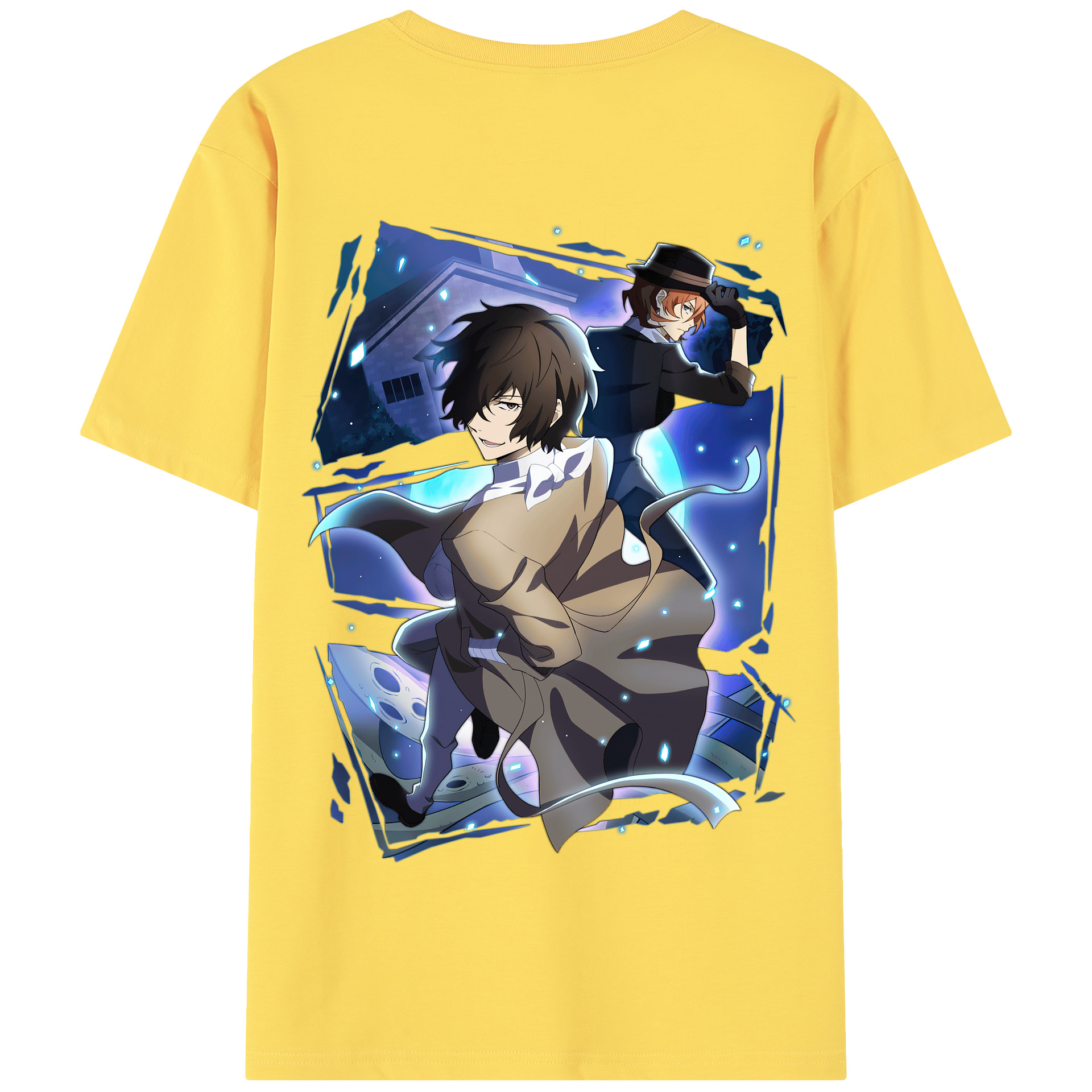（画像用） 文豪ストレイドッグス Bungo Stray Dogs 綿100％半袖Tシャツ（背面プリント）