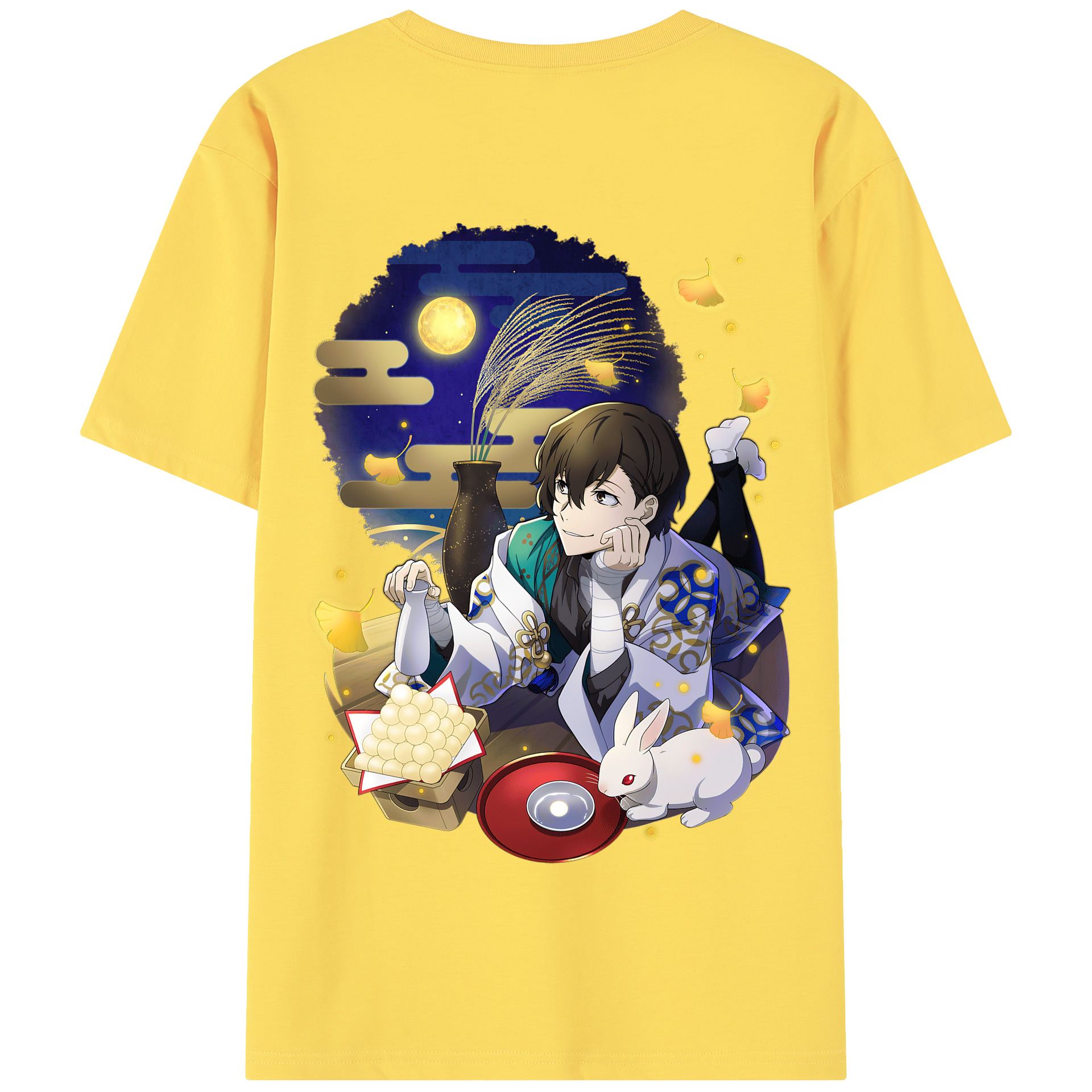 （画像用） 文豪ストレイドッグス Bungo Stray Dogs 綿100％半袖Tシャツ（背面プリント）