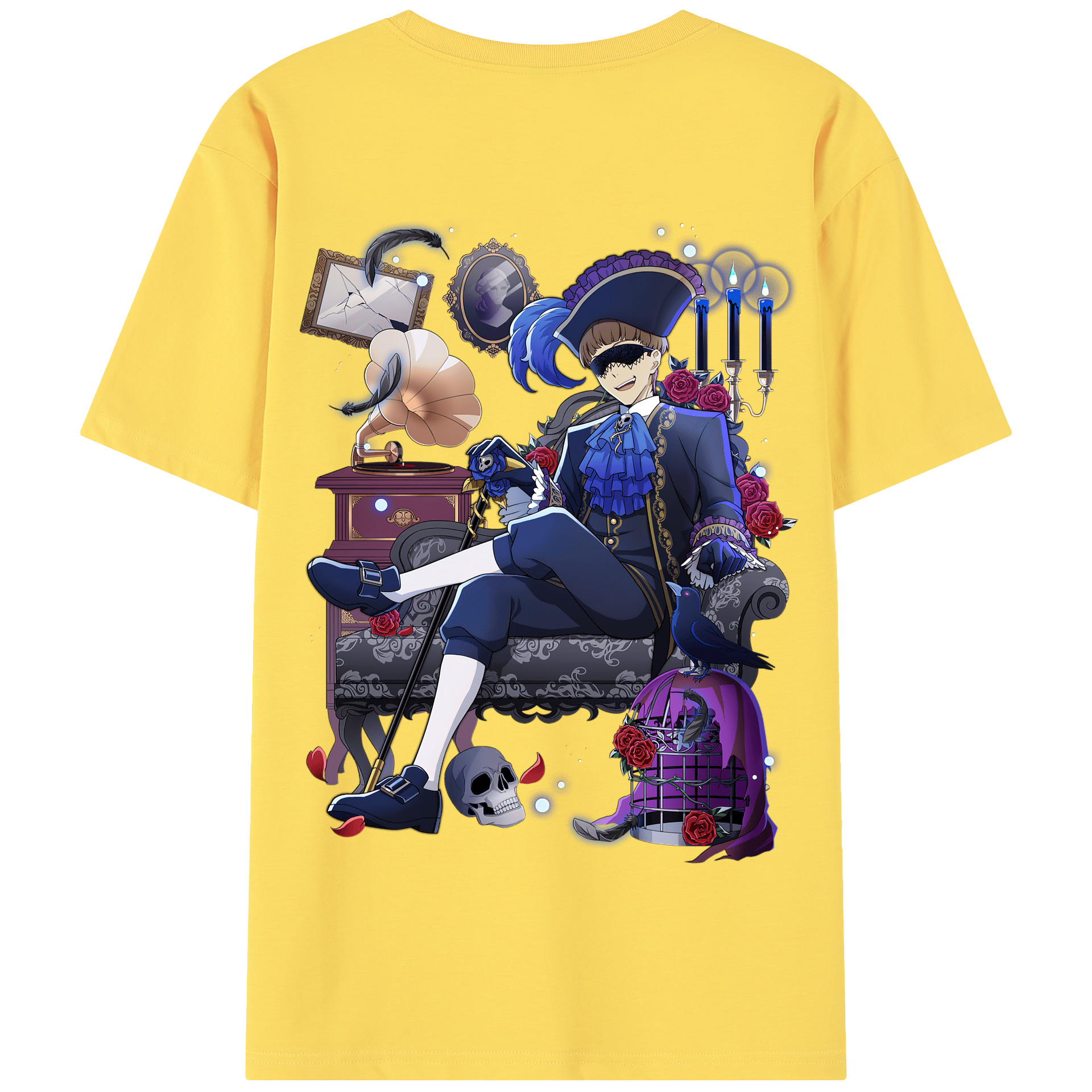 （画像用） 文豪ストレイドッグス Bungo Stray Dogs 綿100％半袖Tシャツ（背面プリント）