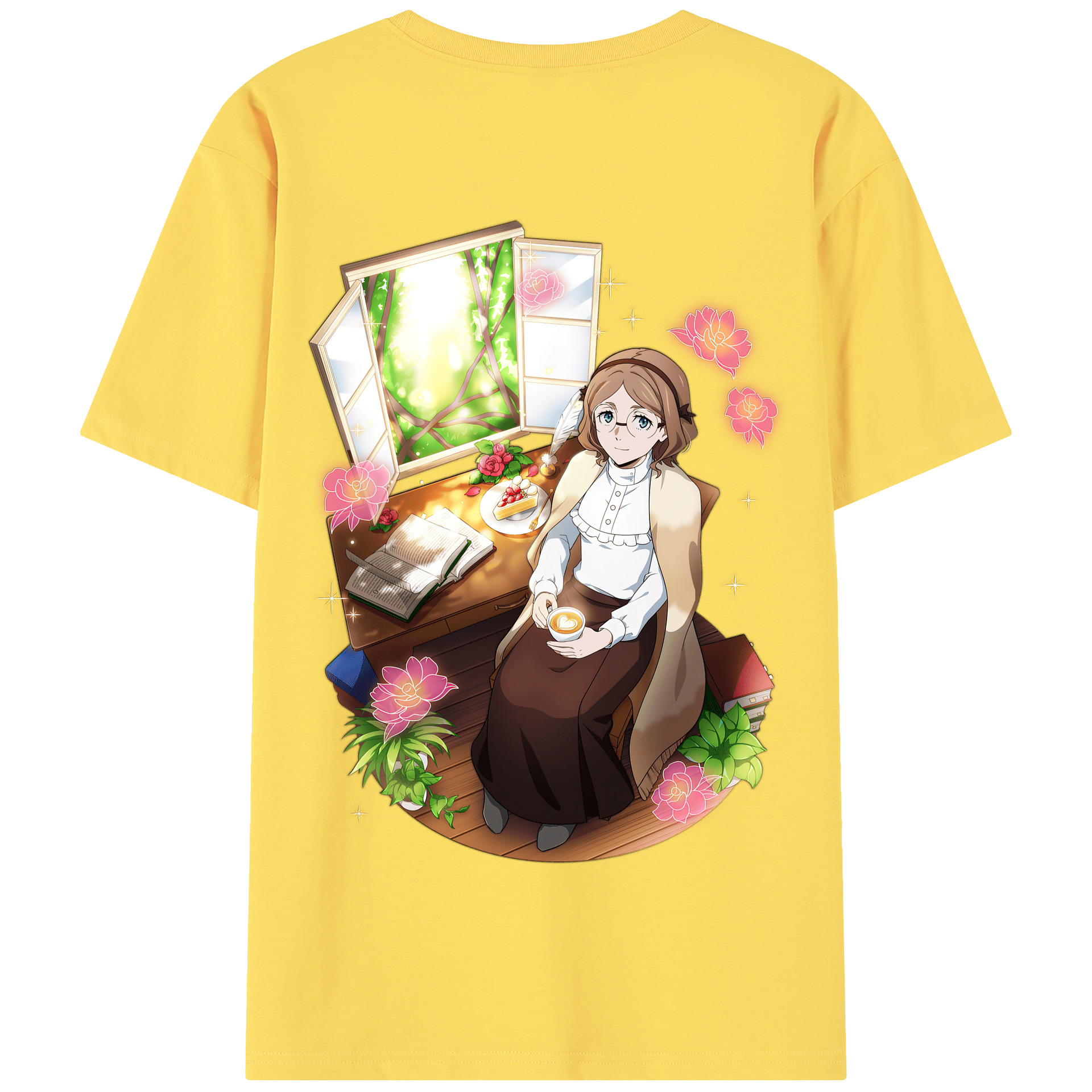 （画像用） 文豪ストレイドッグス Bungo Stray Dogs 綿100％半袖Tシャツ（背面プリント）