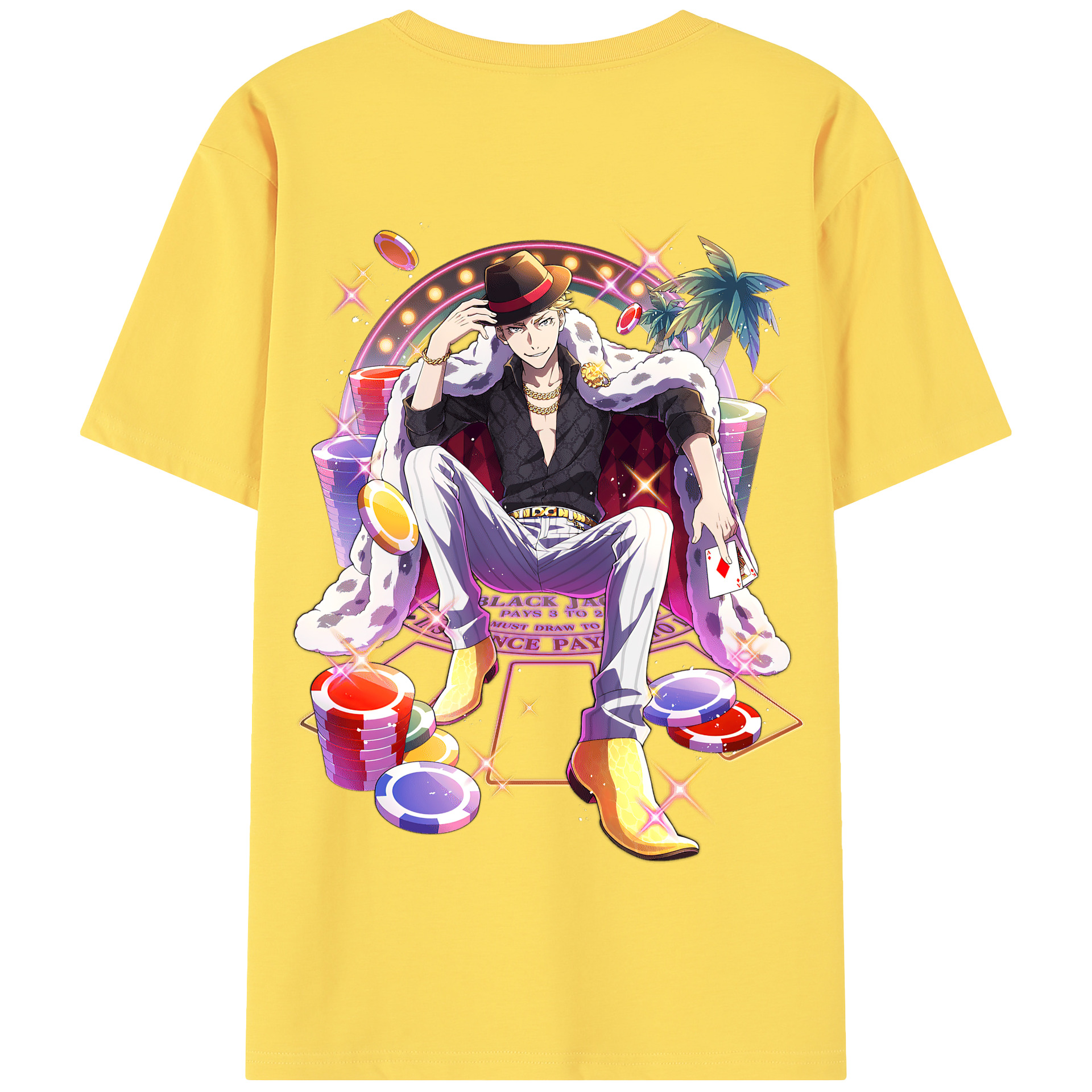 （画像用） 文豪ストレイドッグス Bungo Stray Dogs 綿100％半袖Tシャツ（背面プリント）