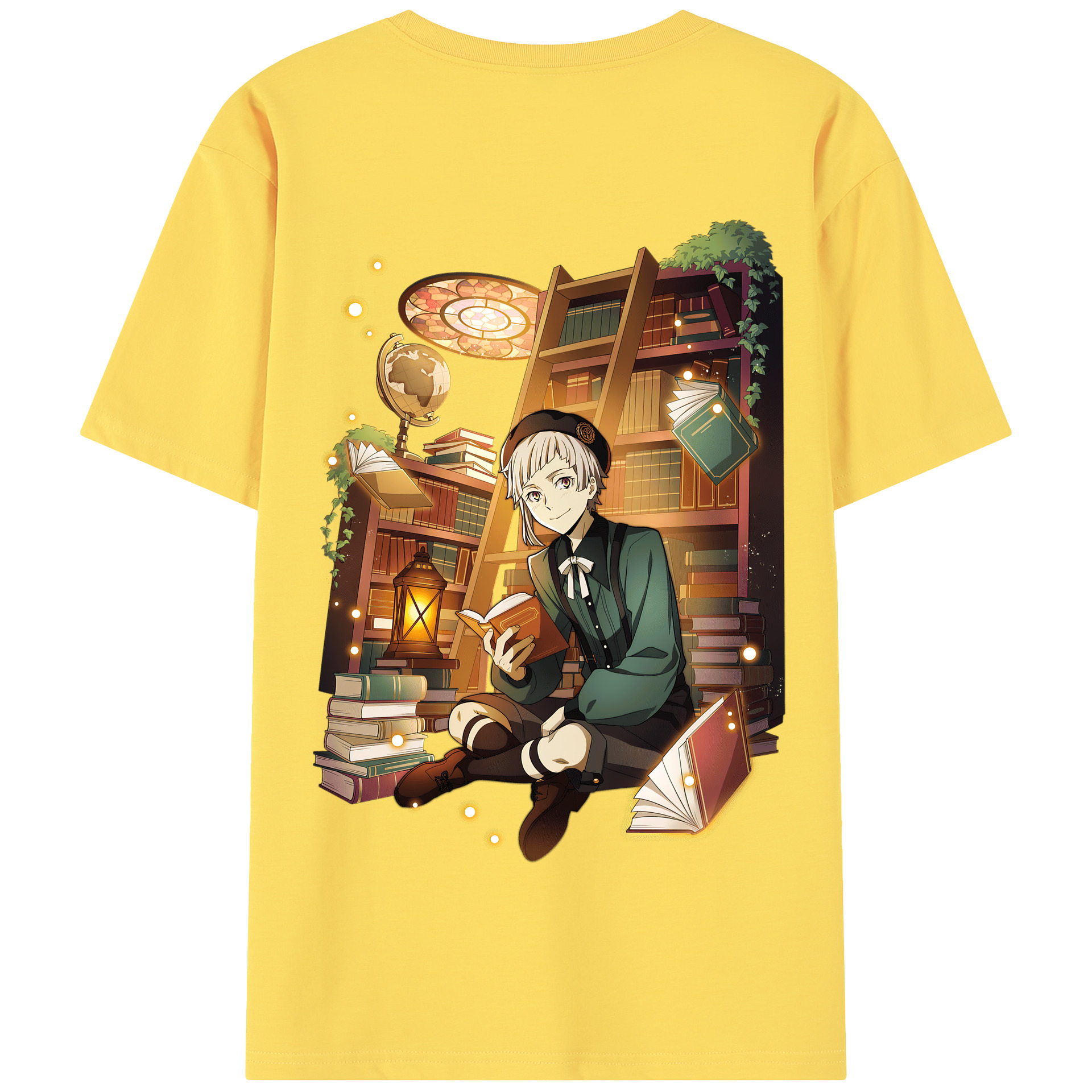 （画像用） 文豪ストレイドッグス Bungo Stray Dogs 綿100％半袖Tシャツ（背面プリント）
