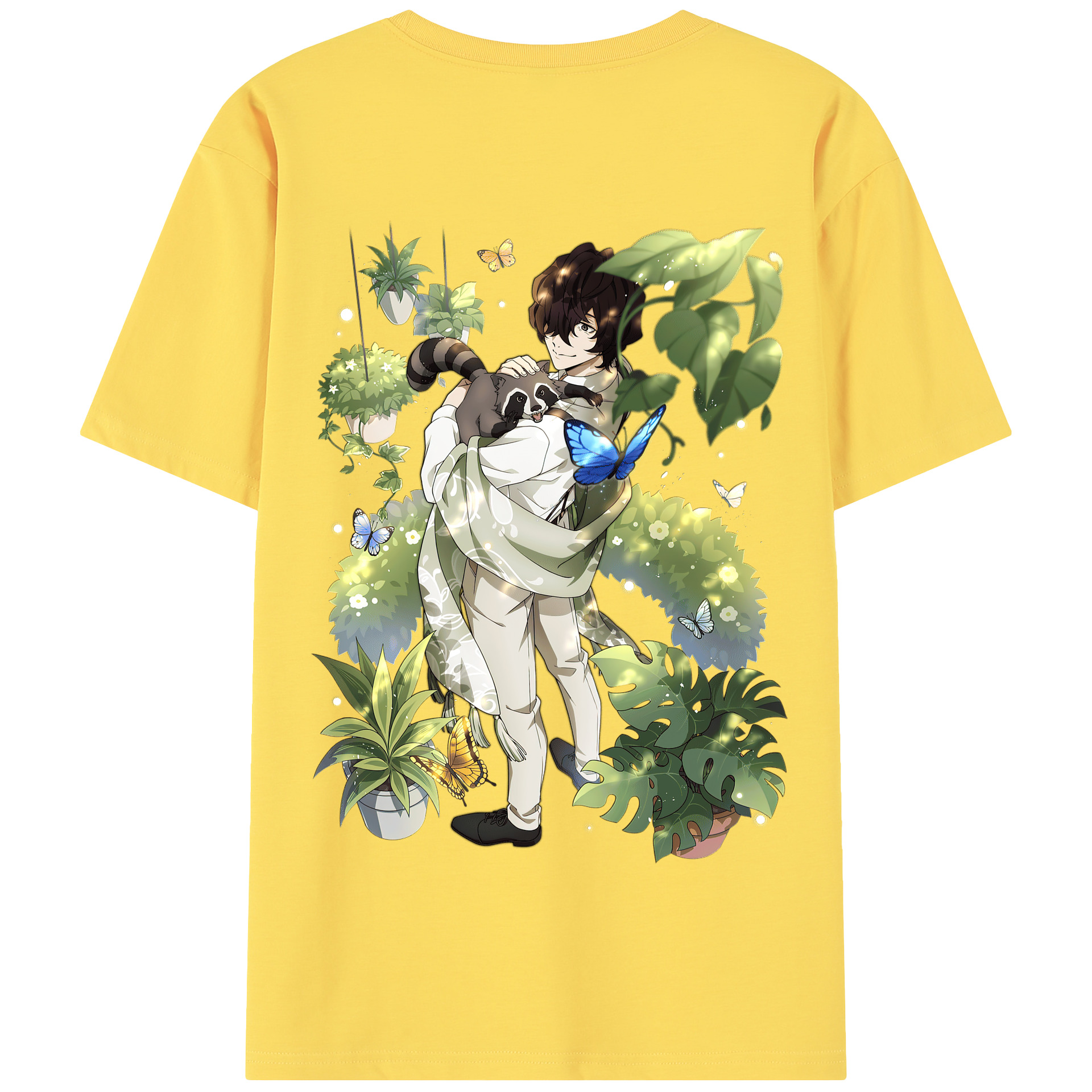 （画像用） 文豪ストレイドッグス Bungo Stray Dogs 綿100％半袖Tシャツ（背面プリント）