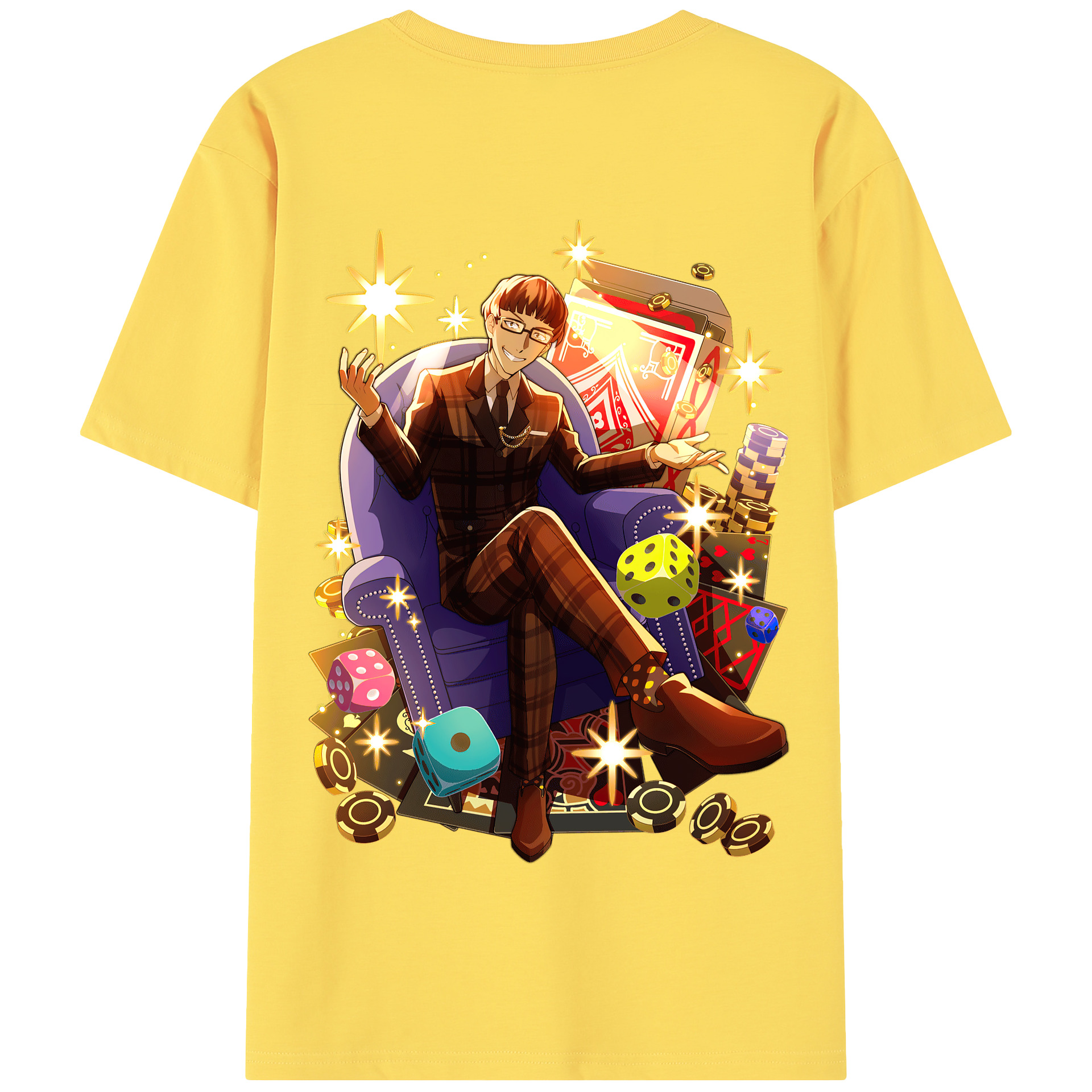 （画像用） 文豪ストレイドッグス Bungo Stray Dogs 綿100％半袖Tシャツ（背面プリント）