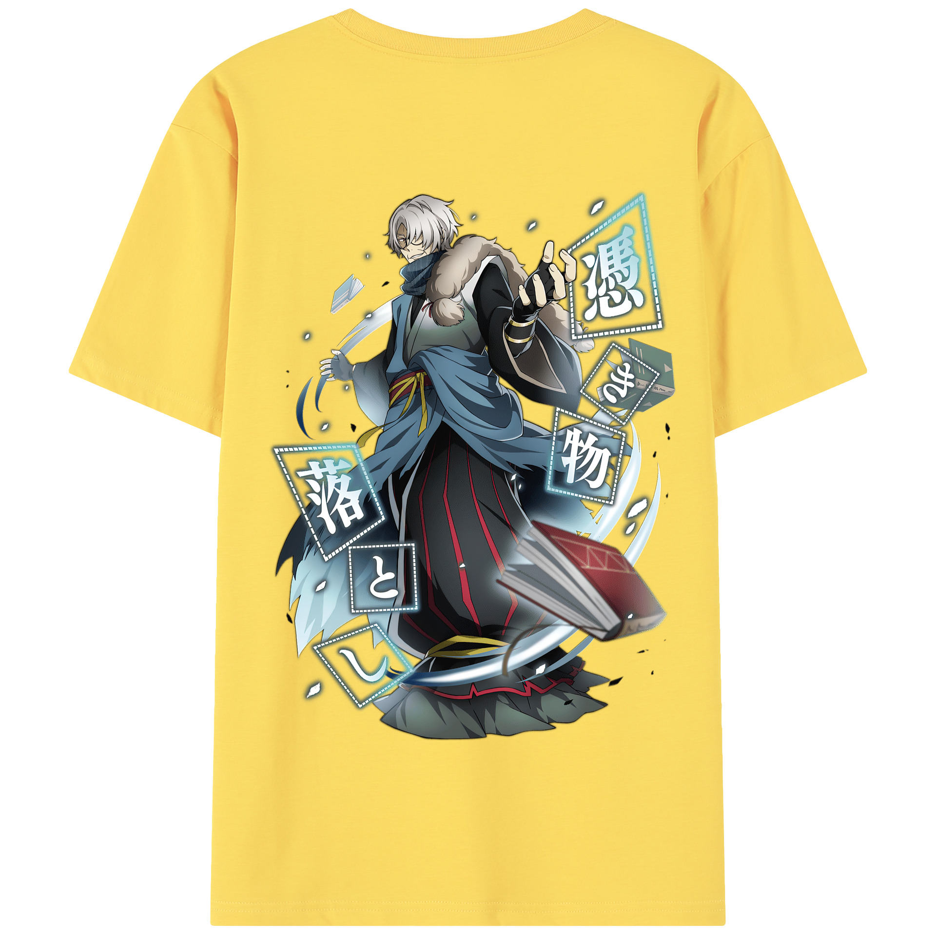 （画像用） 文豪ストレイドッグス Bungo Stray Dogs 綿100％半袖Tシャツ（背面プリント）