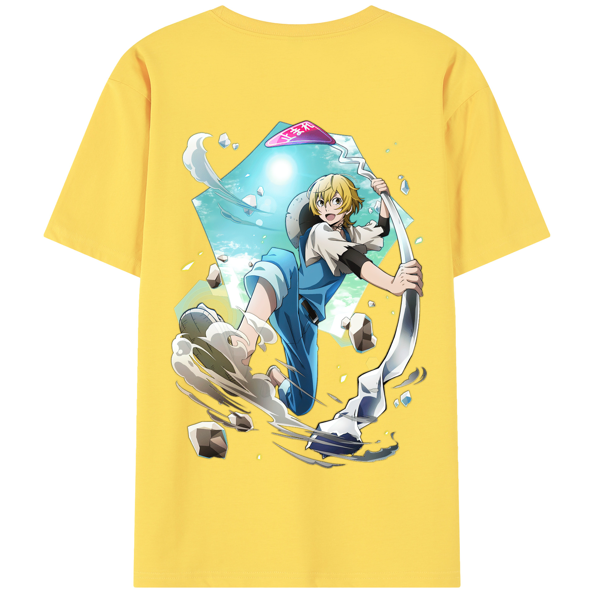 （画像用） 文豪ストレイドッグス Bungo Stray Dogs 綿100％半袖Tシャツ（背面プリント）