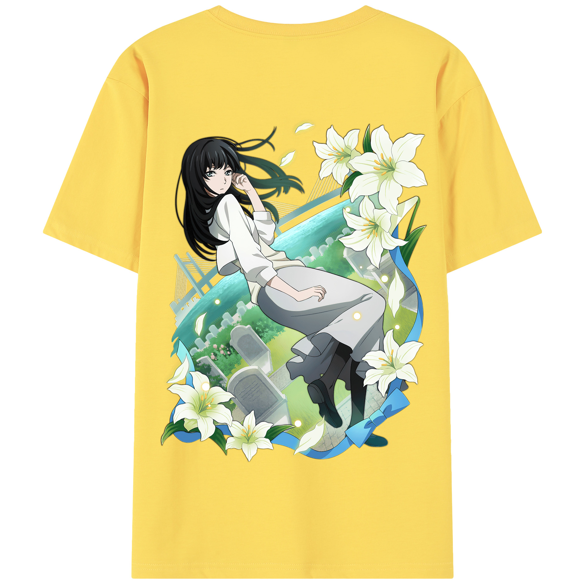 （画像用） 文豪ストレイドッグス Bungo Stray Dogs 綿100％半袖Tシャツ（背面プリント）