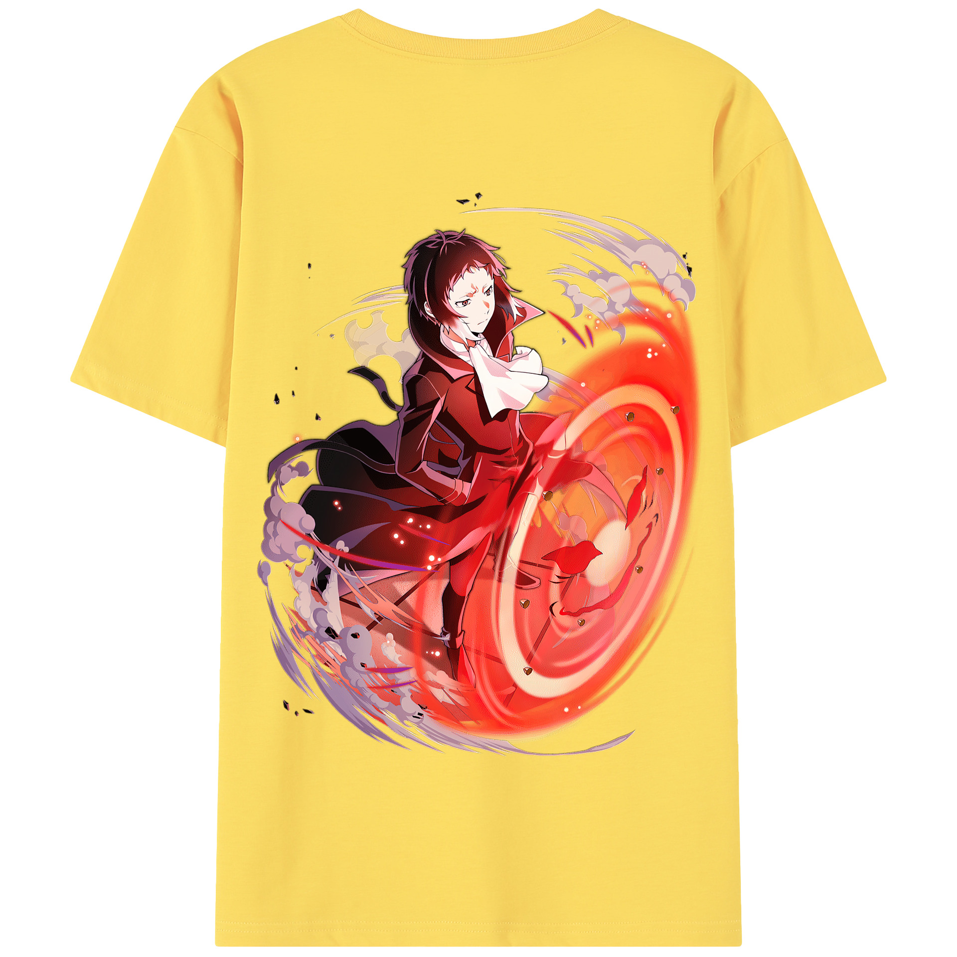 （画像用） 文豪ストレイドッグス Bungo Stray Dogs 綿100％半袖Tシャツ（背面プリント）