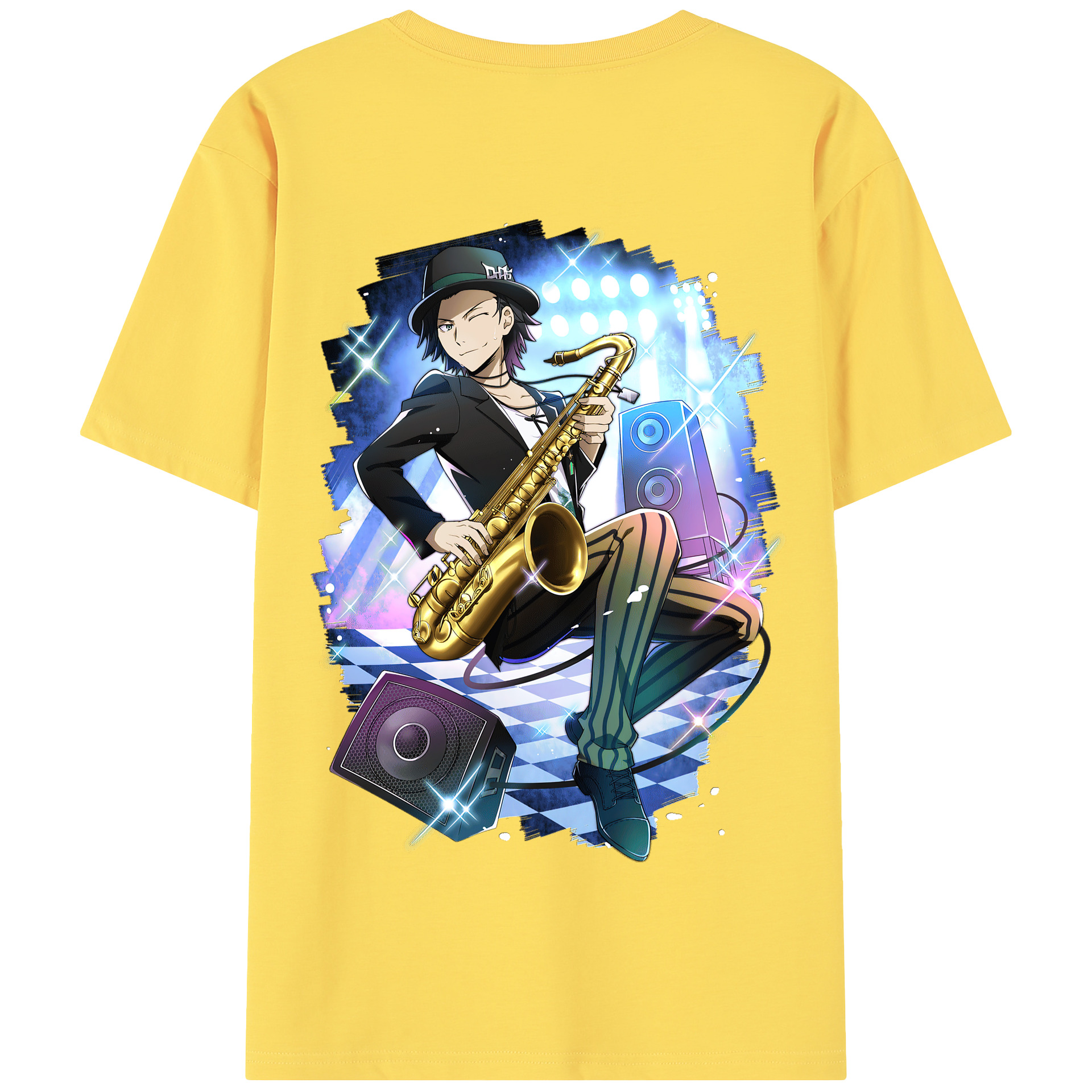 （画像用） 文豪ストレイドッグス Bungo Stray Dogs 綿100％半袖Tシャツ（背面プリント）